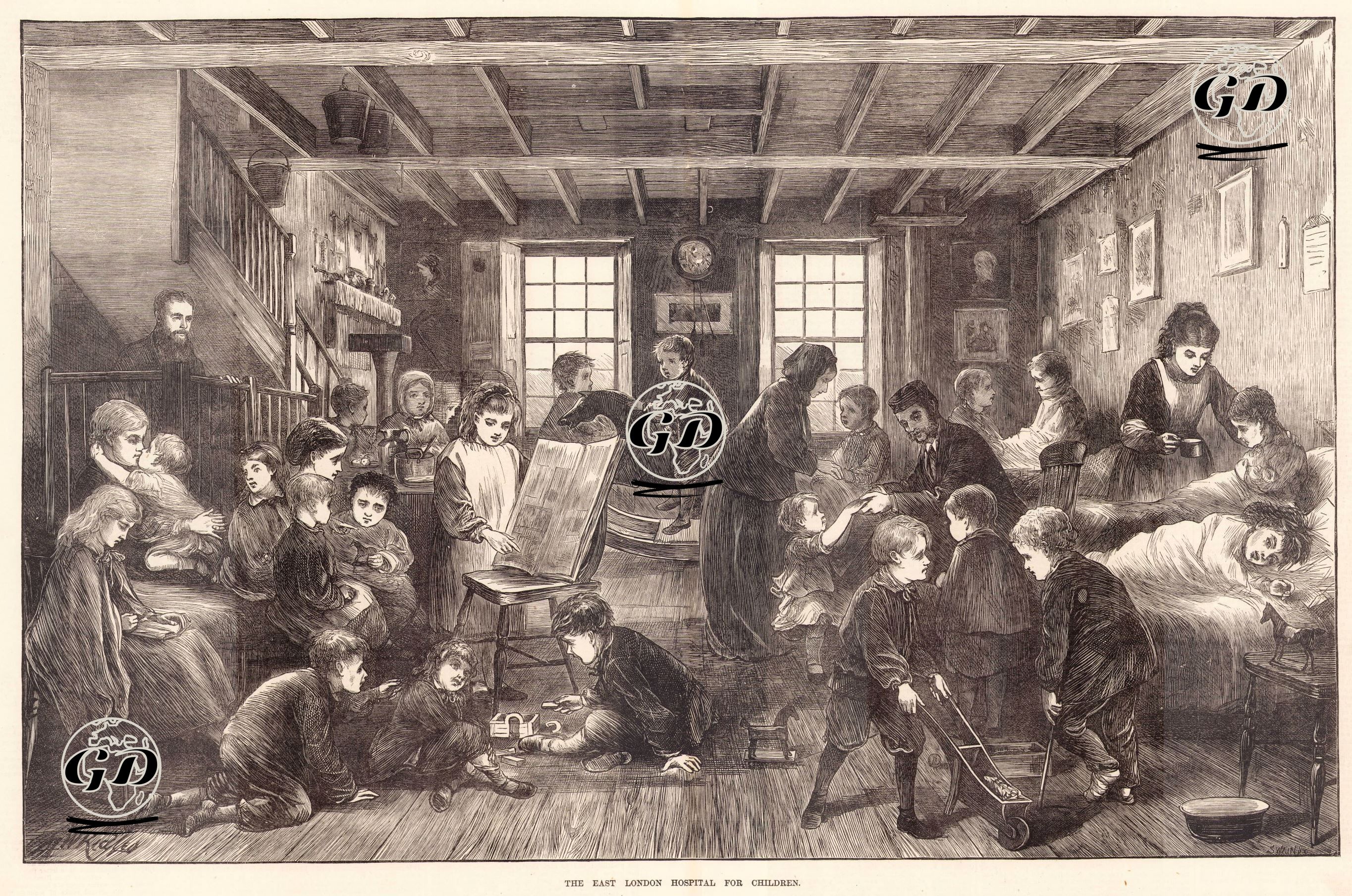 Doğu Londra'da Çocuk Hastanesi - Matthew White Ridley (1837-1888) - 1872