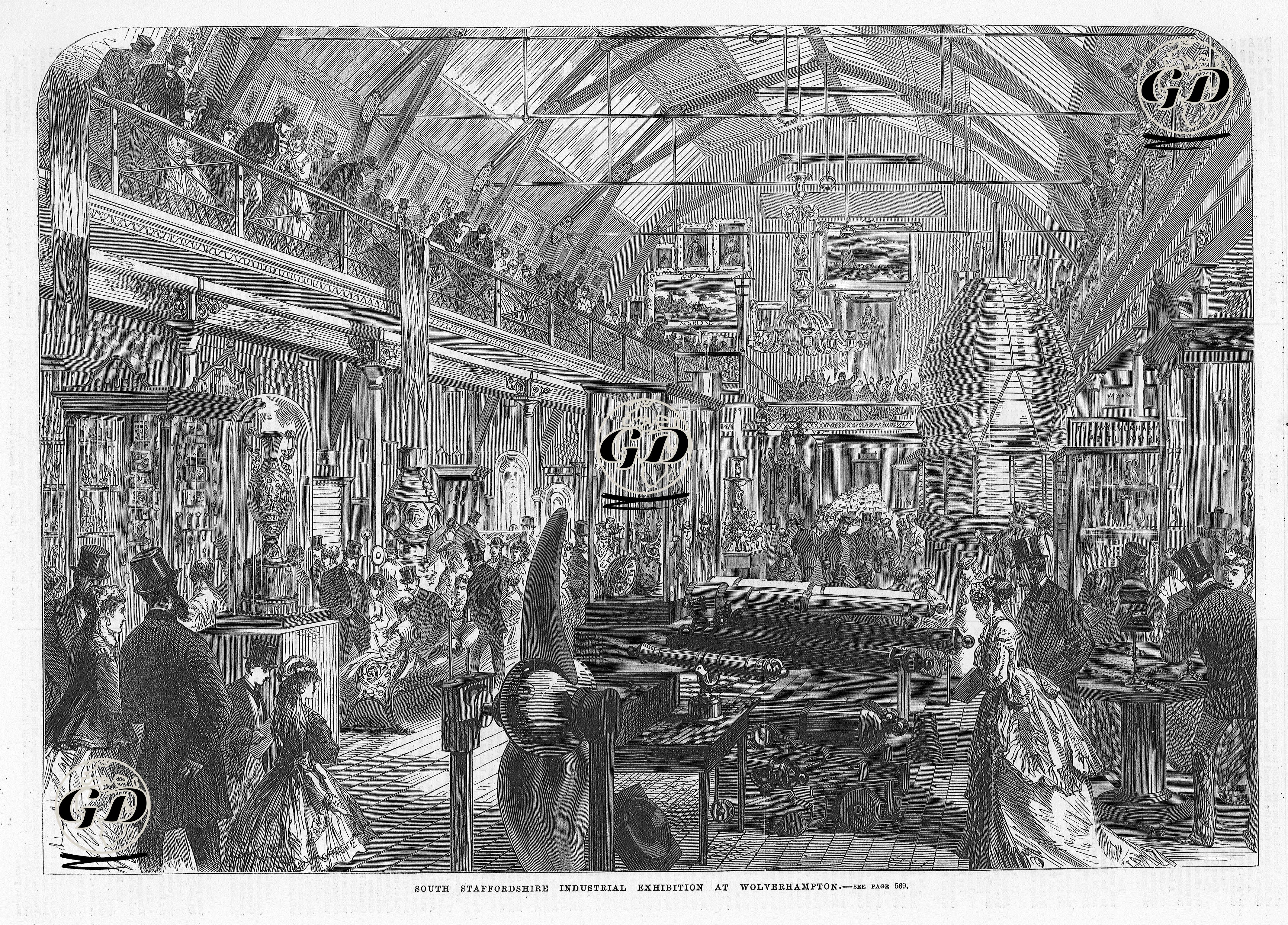 South Staffordshire industrial Exhibition At Wolverhampton  -  - 1869