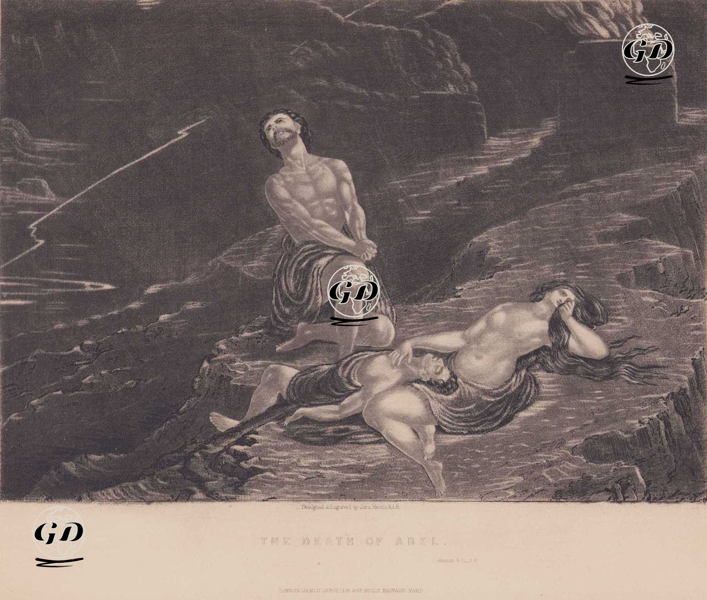 The Death Of Abel, Genesis, 4.Ch, 8.V. - John Martin (1789-1854) - 1831