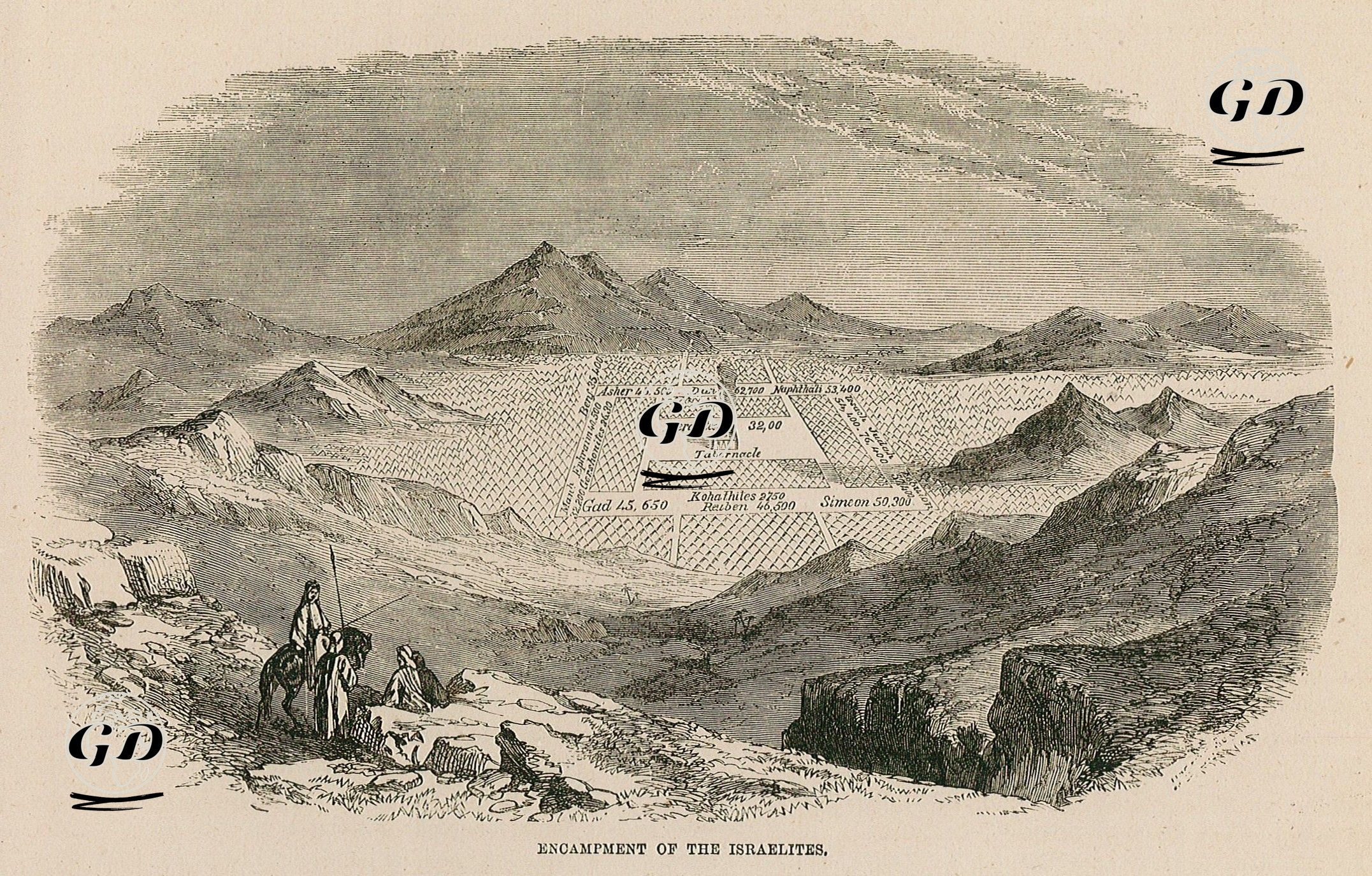 İsraillilerin Kampı -  - 1860's