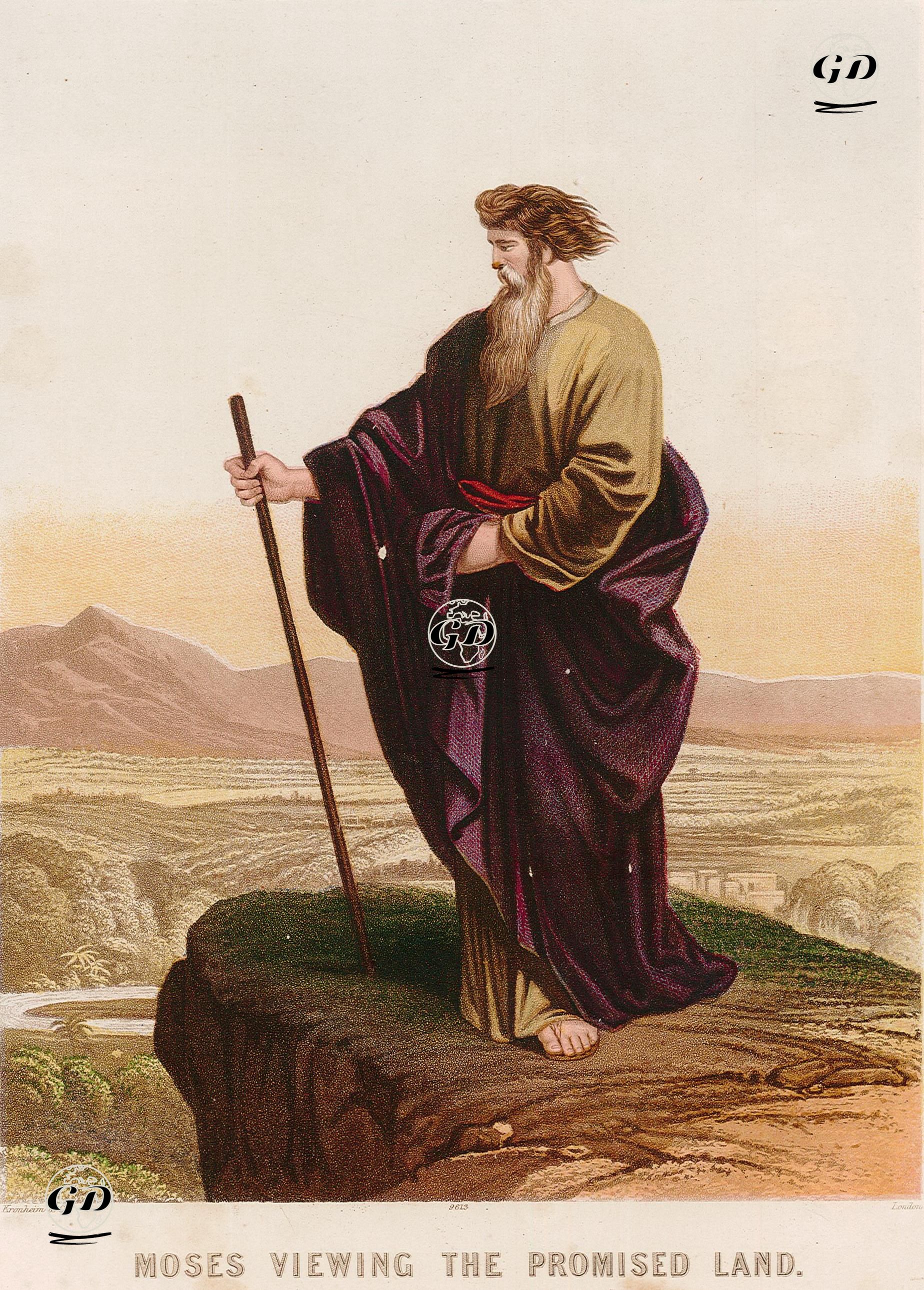 Vadedilmiş Topraklara Bakarken Musa Peygamber  -  - 1860's