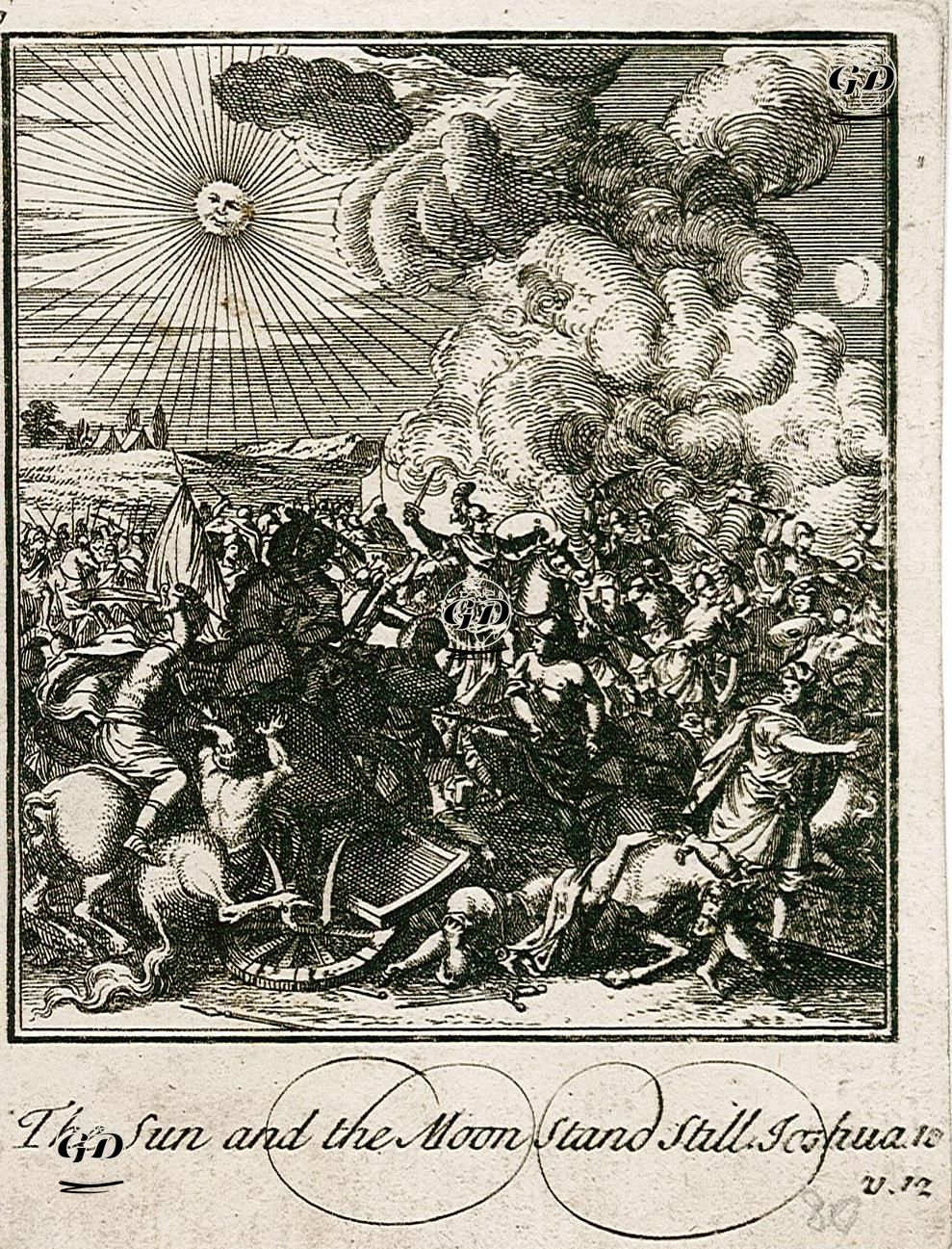 Güneş Ve Ayın Hareket Etmemesi, Joshua (Yuşa), Chapter (Bölüm) 10. Verse (Ayet) 12. -  - 1800's