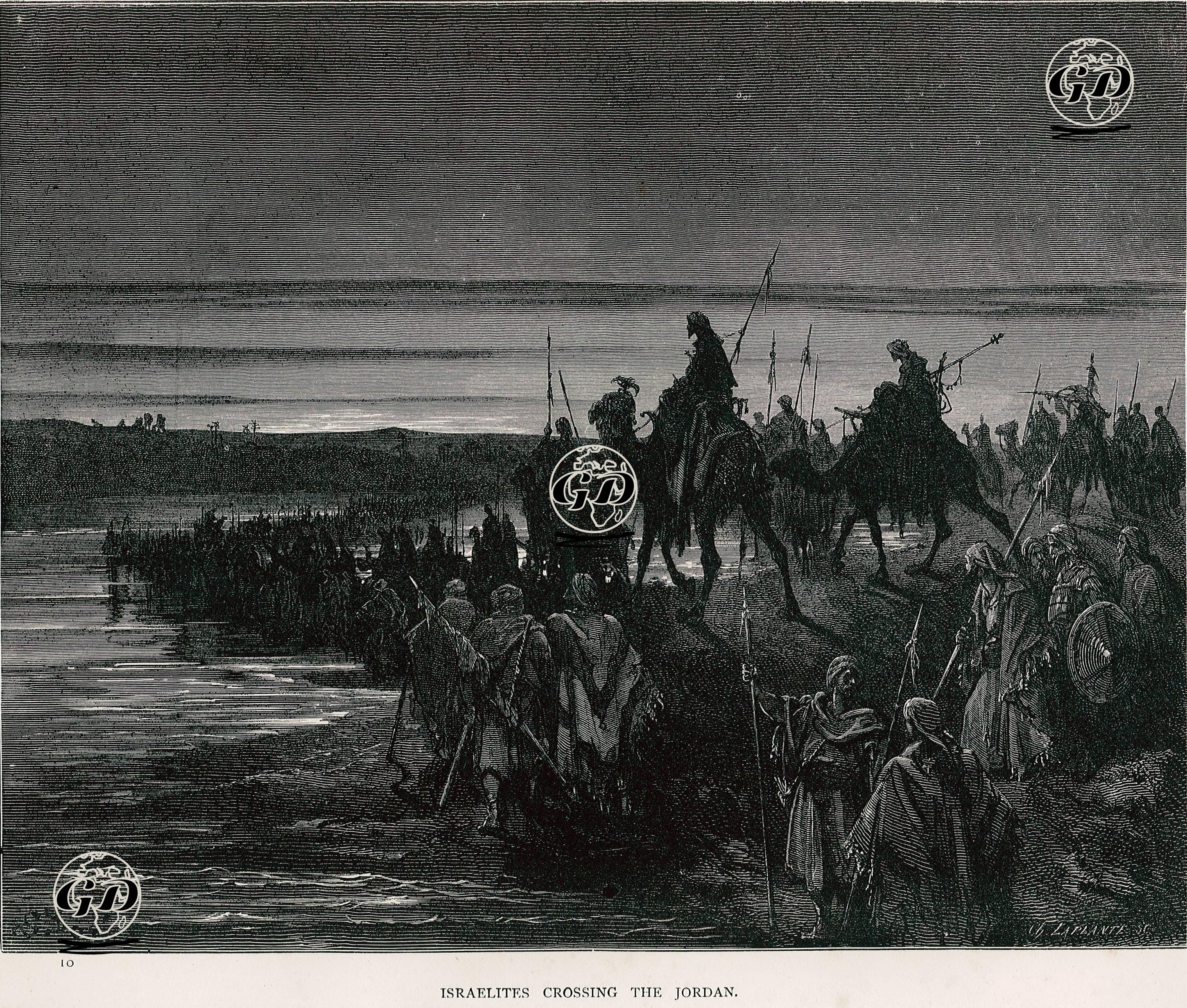 İsraillilerin Ürdün'ü Geçişi - Gustave Dore (1832-1883) - 1860's