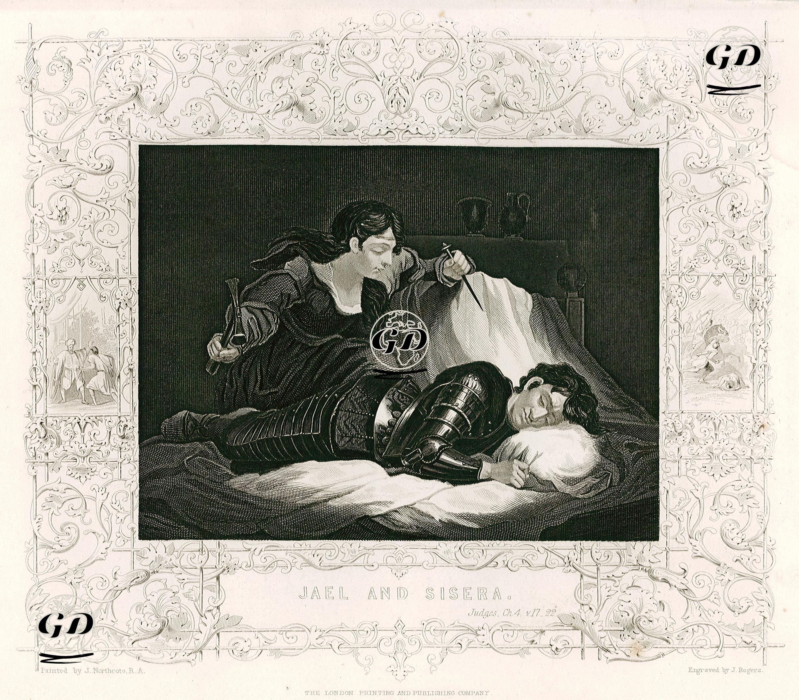 Yael Ve Sisera, Judges (Hakimler), Chapter (Bölüm) 4. Verse (Ayet) 17. 22. - James Northcote (1746-1831) - 1830's