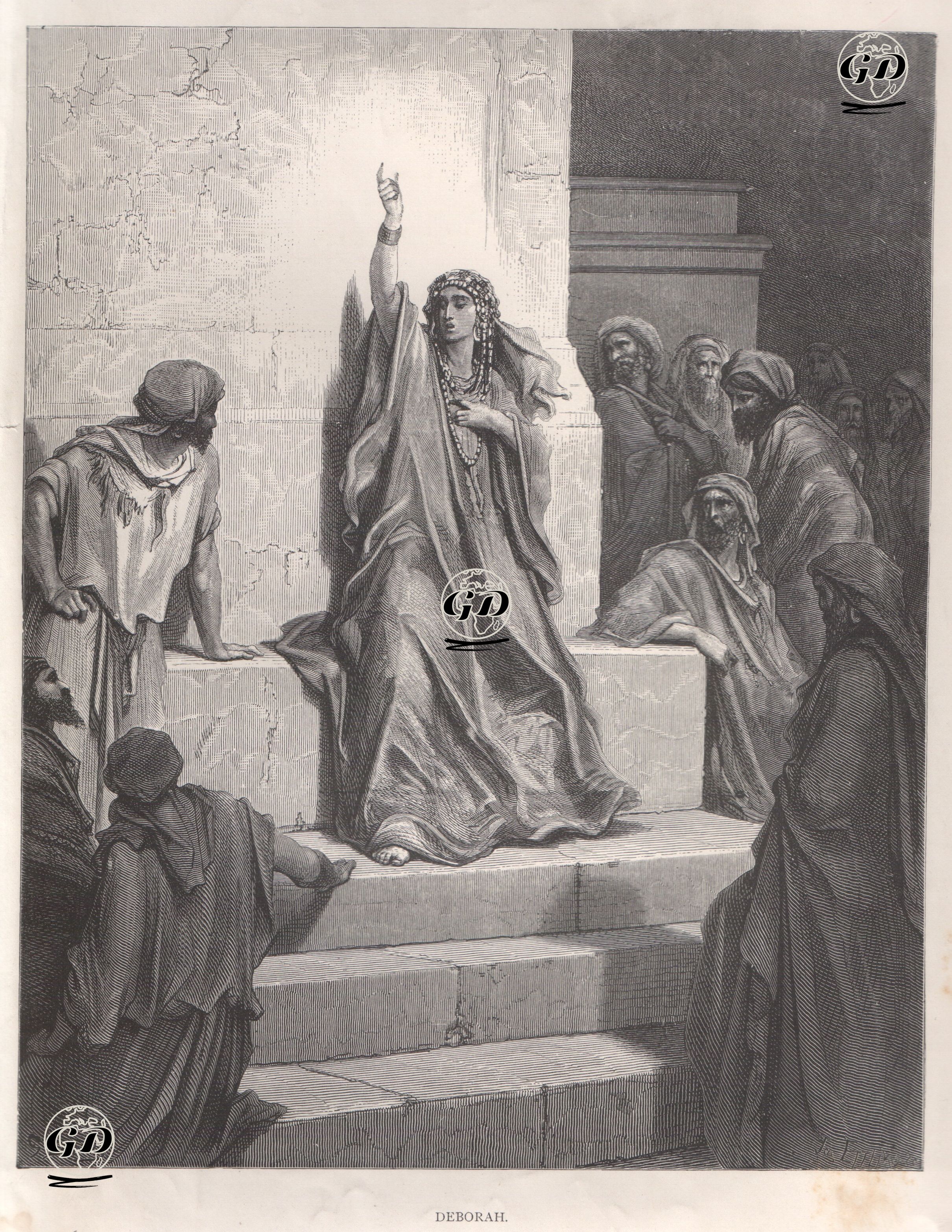 Kadın Peygamber Deborah - Gustave Dore (1832-1883) - 1860's