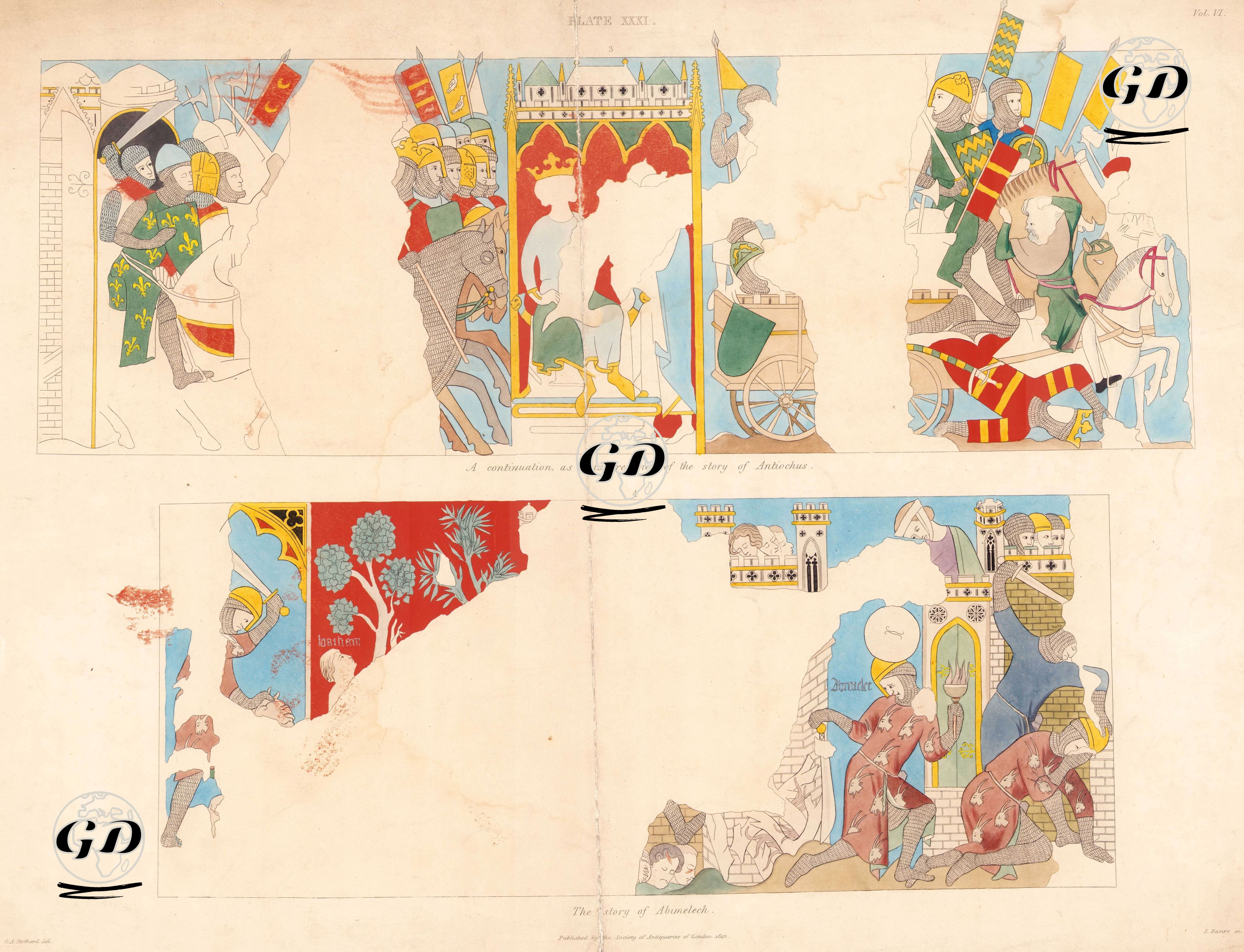 Abimelech'in Hikayesi - Charles Alfred Stothard (1786-1821) - 1842