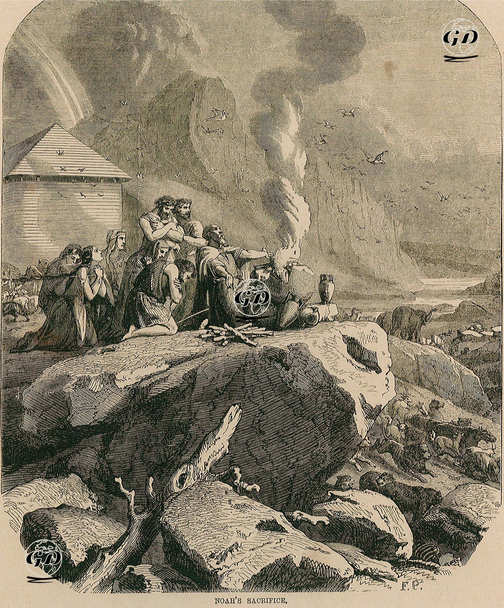 Hazreti Nuh'un Tanrı'ya Kurban Sunması -  - 1860's