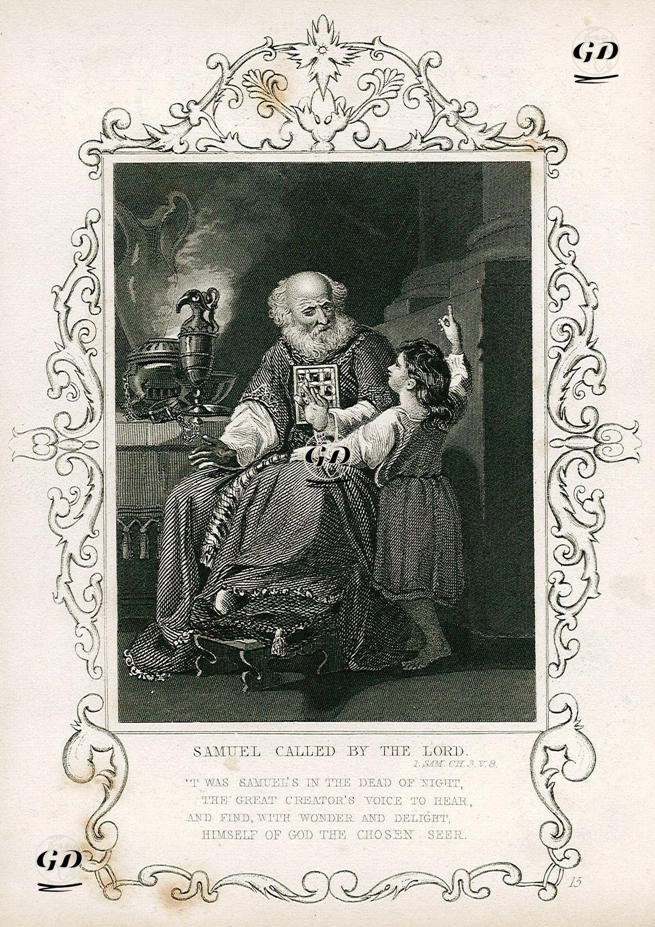 Samuel'e Seslenilmesi, 1.Samuel, Chapter (Bölüm) III. Verse (Ayet) 8. -  - 1830's