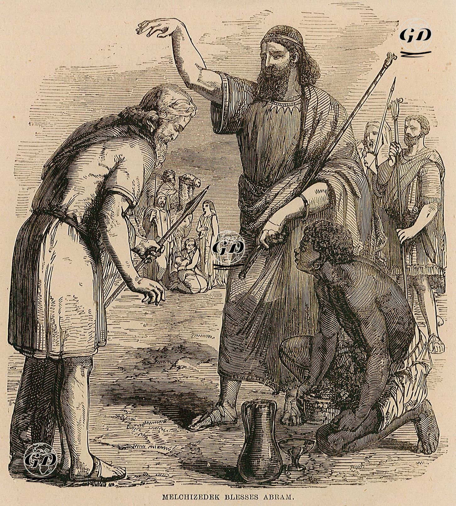 Melchizedek Blesses Abram -  - 1860's