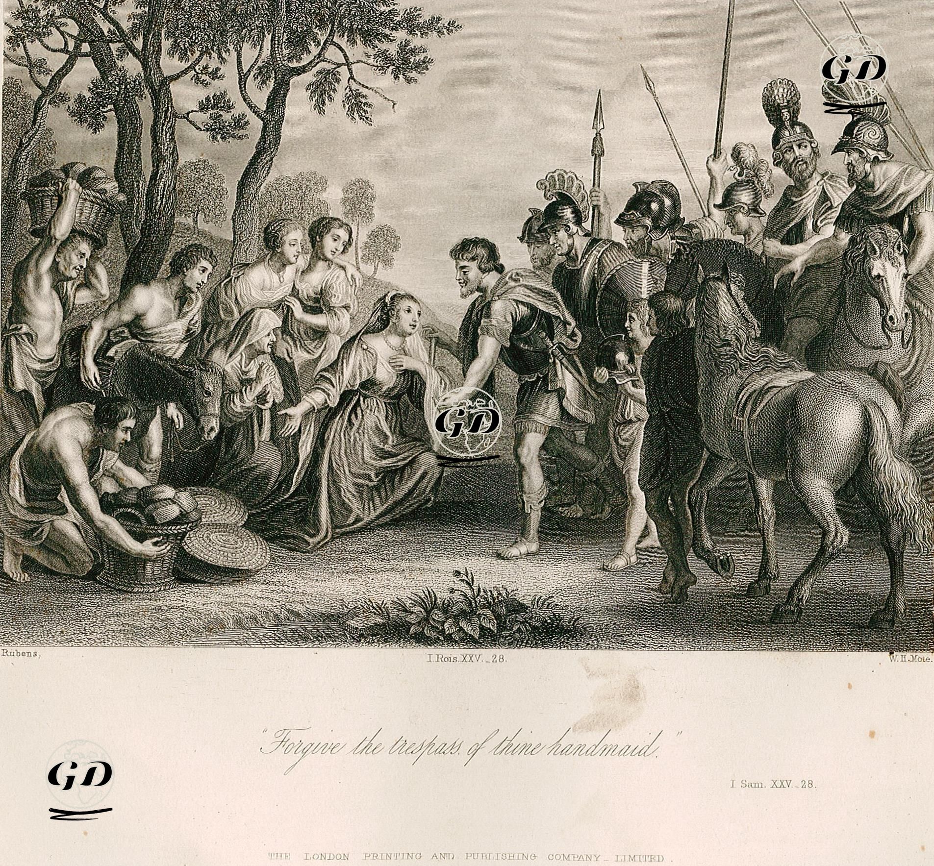 Aviyagil'in Hazreti Davud'tan Af Dilemesi, 1.Samuel, Chapter (Bölüm) 25. Verse (Ayet) 28. - Peter Paul Rubens(1577-1640) - 1860