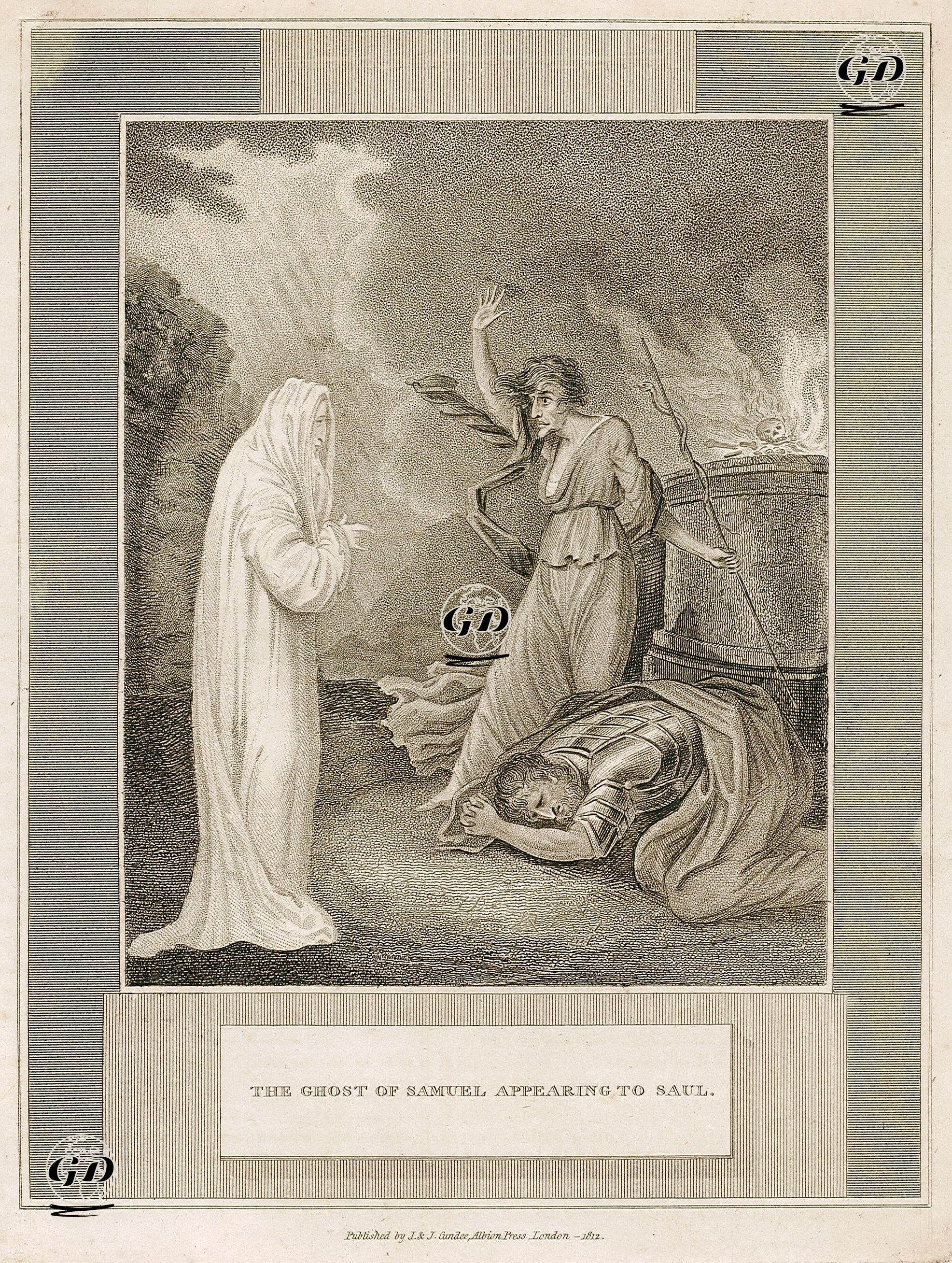 Şaul'a Samuel'in Ruhunun Gözükmesi -  - 1812