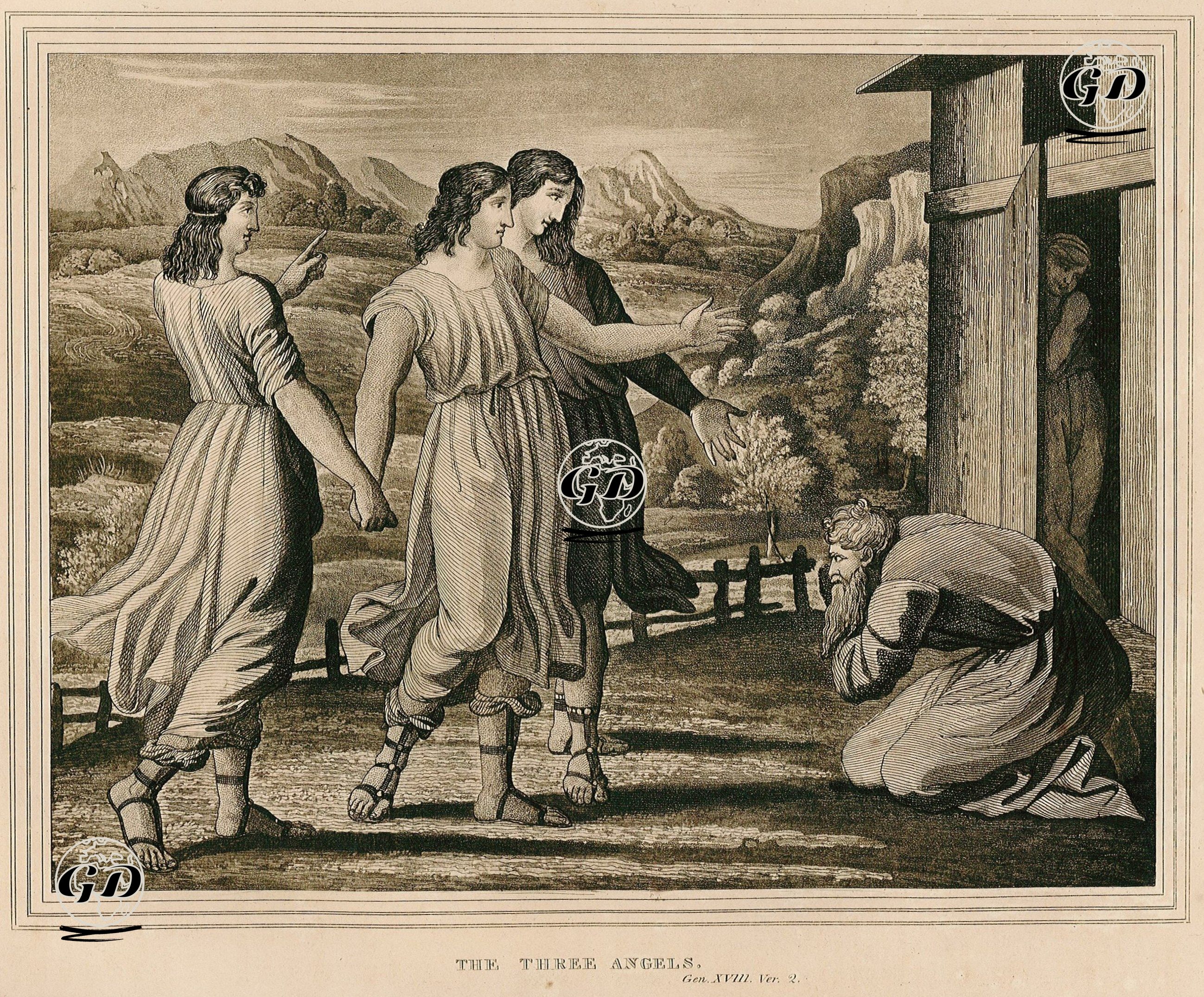 The Three Angels, Gen.XVIII. Ver.2. -  - 1835