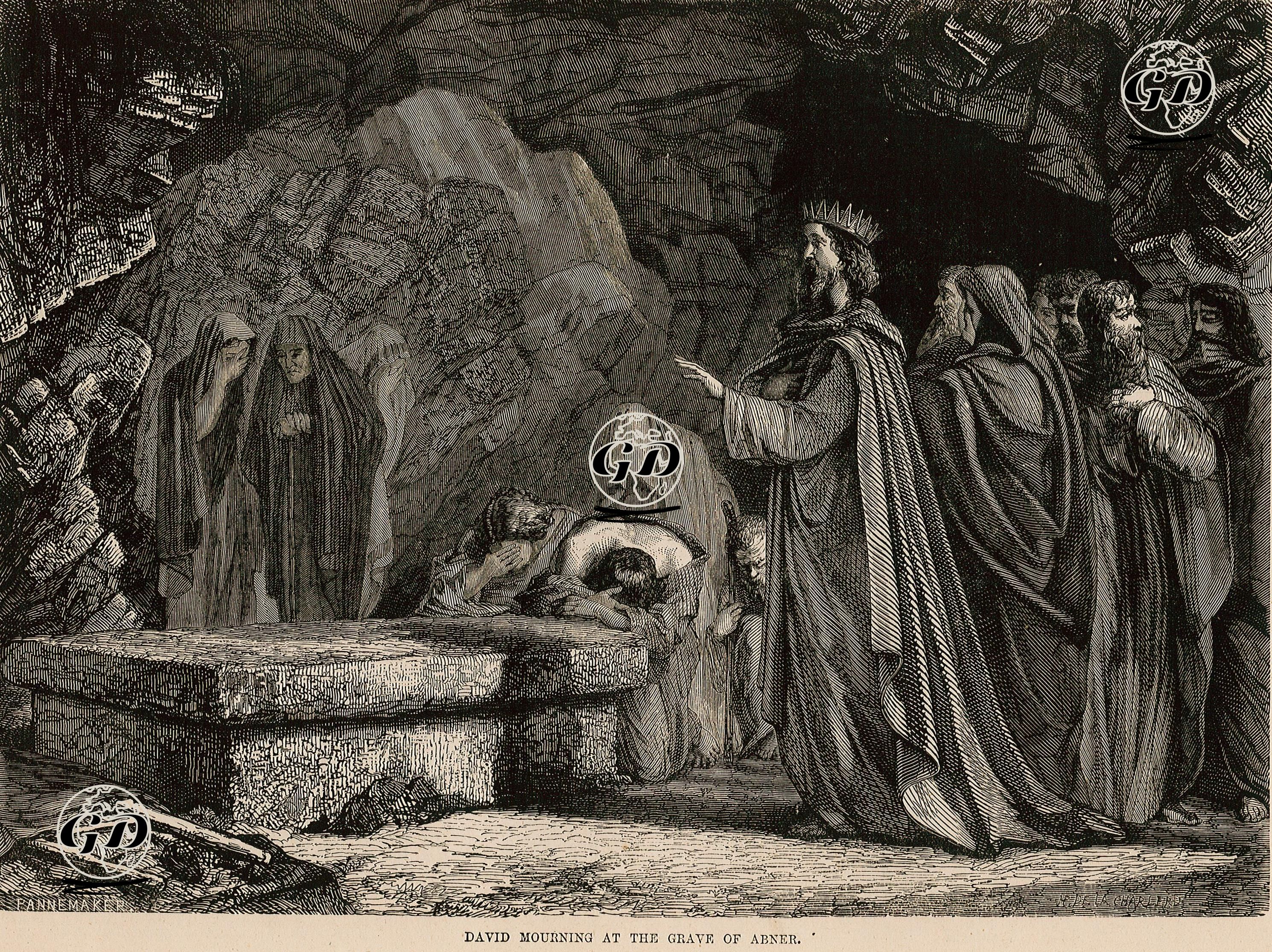 Hazreti Davud'un Avner'in Mezarı Başında Yas Tutması -  - 1860's