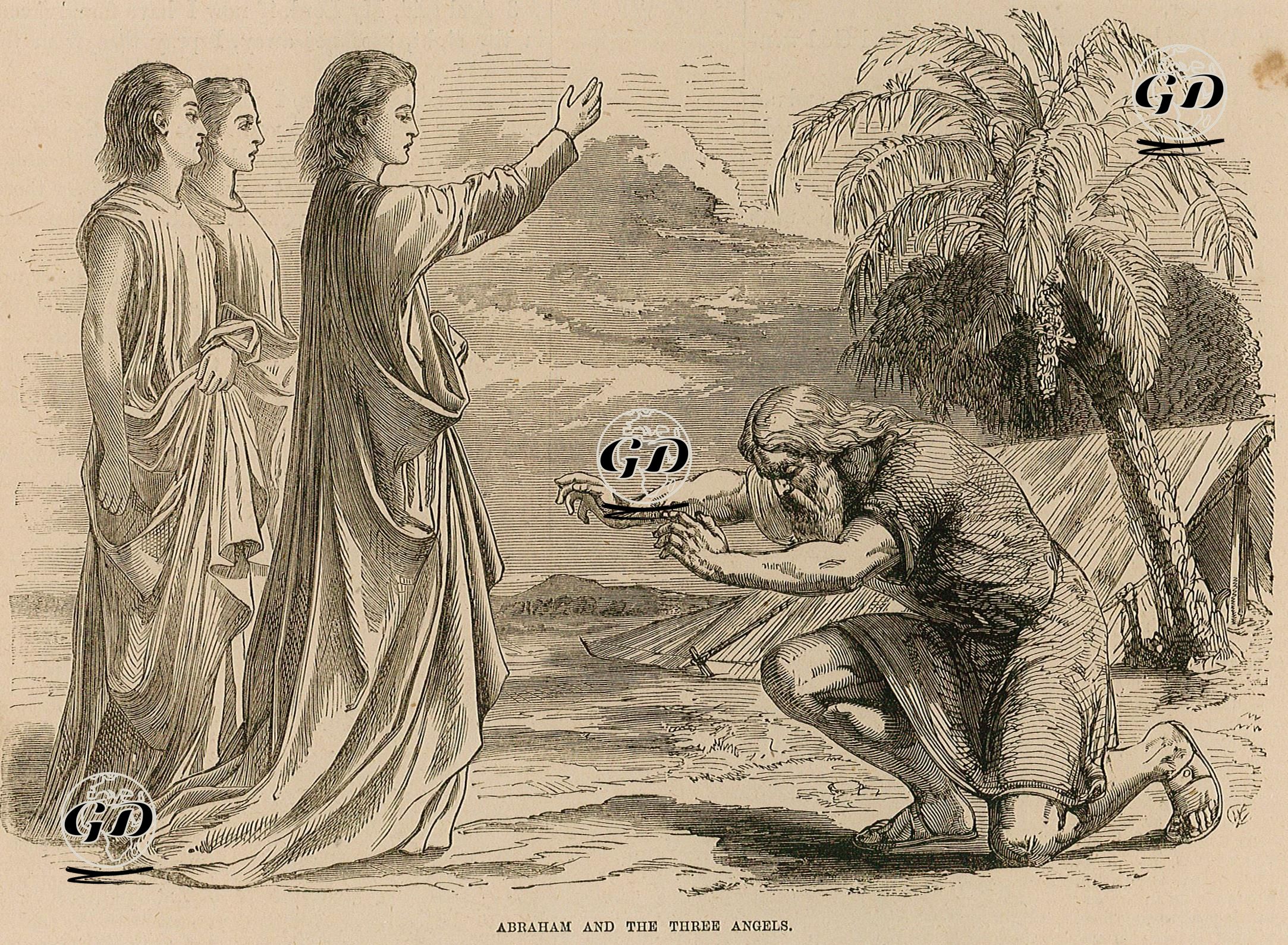 Abraham And The Three Angels -  - 1860's