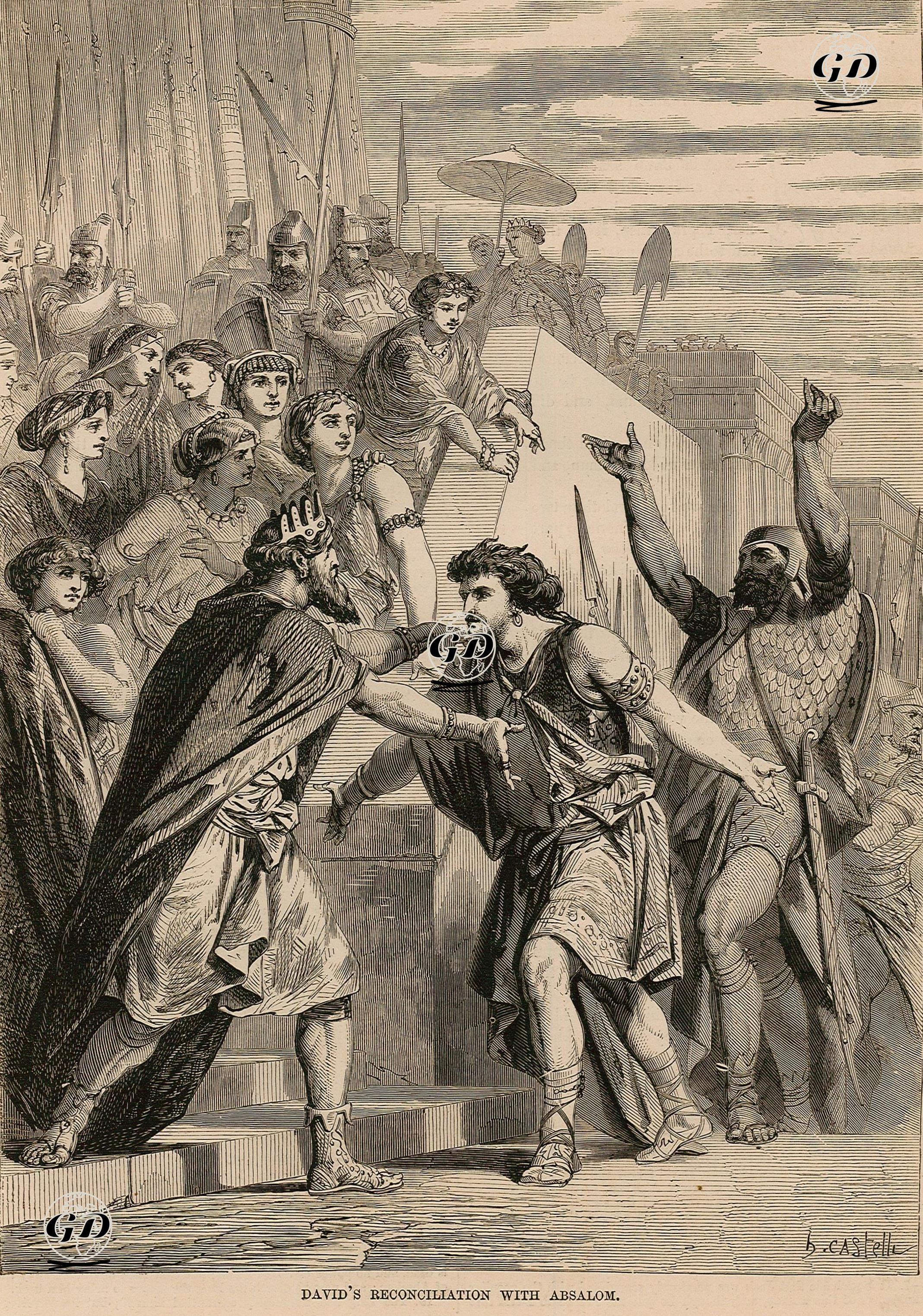 David's Reconciliation With Absalom, II. Samuel, XIV. -  - 1860's