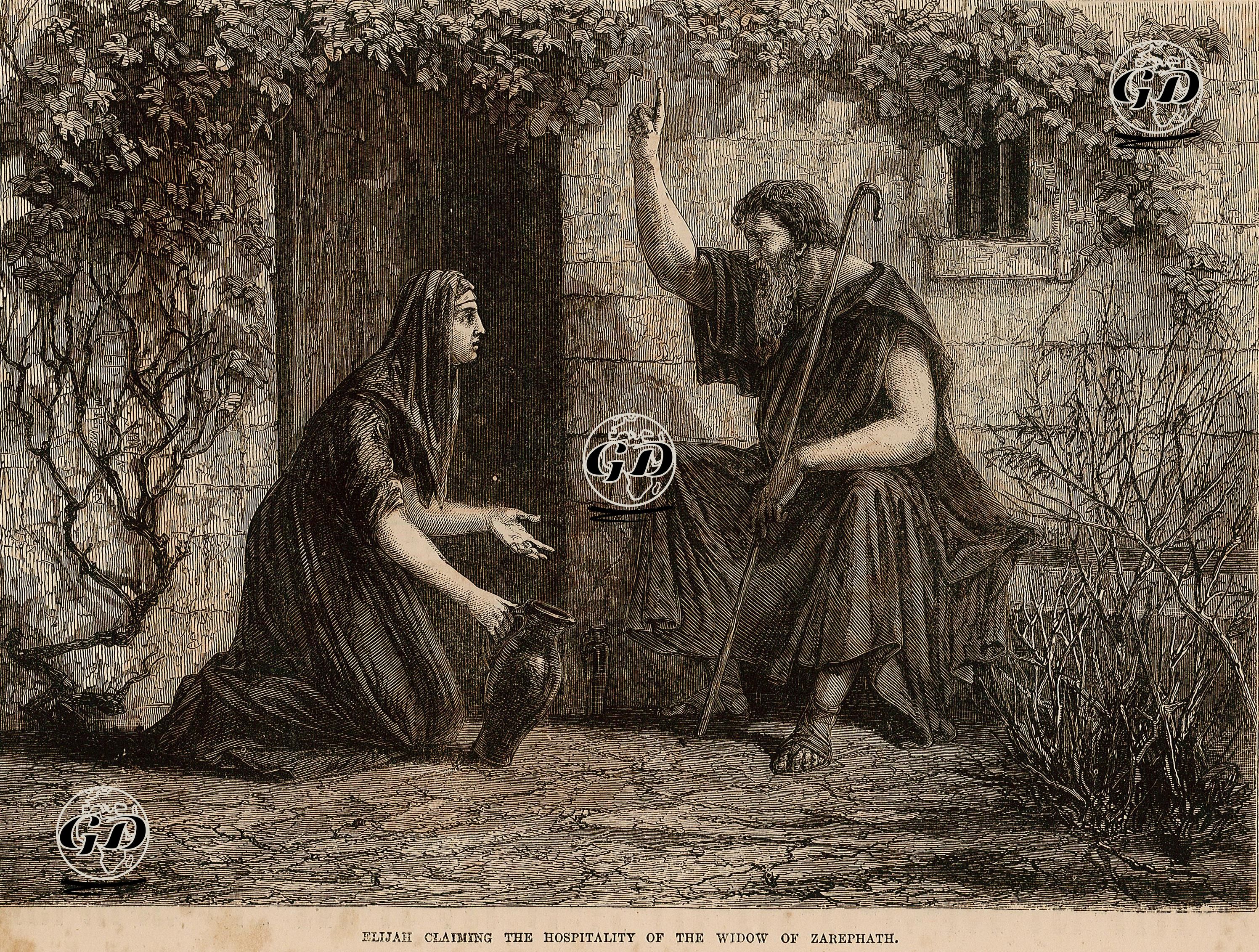 Hazreti İlyas'ın Sarefatli Dul Kadından Kensini Misafir Etmesini İstemesi -  - 1860's