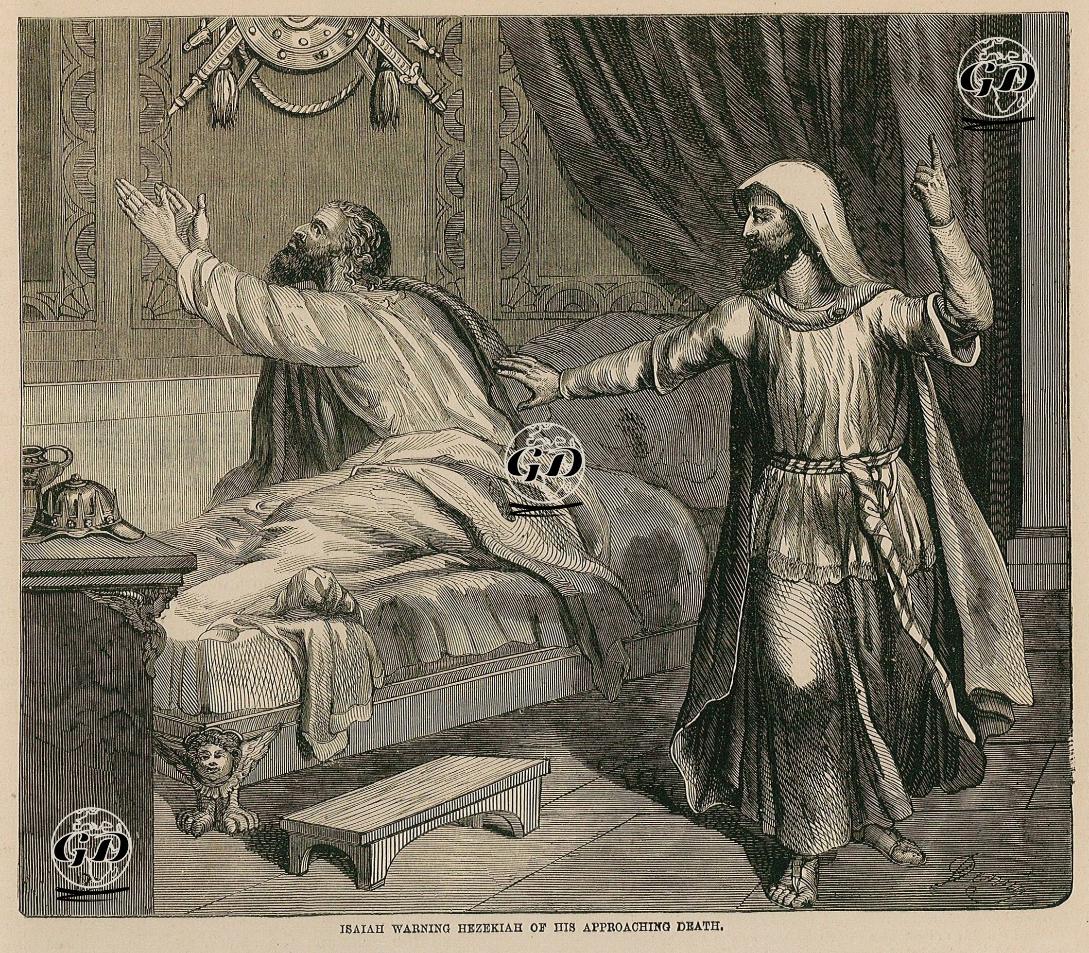 Hazreti İşaya'nın Hezekiya'ya Ölümün Yaklaştığını Söylemesi -  - 1860's