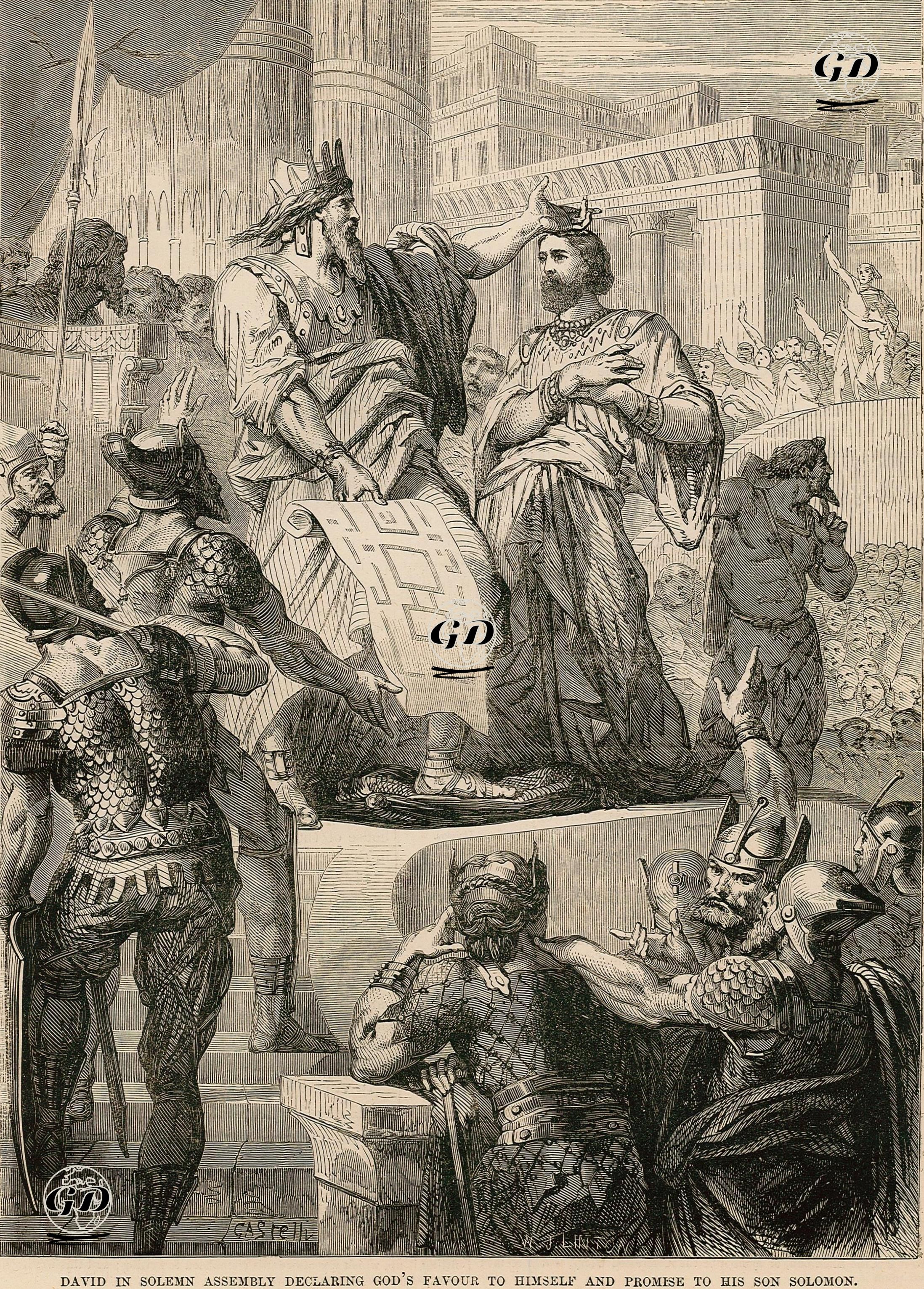 Hazreti Davud'un Hazreti Süleymanın Görevlendirildiğini Bildirmesi -  - 1860's