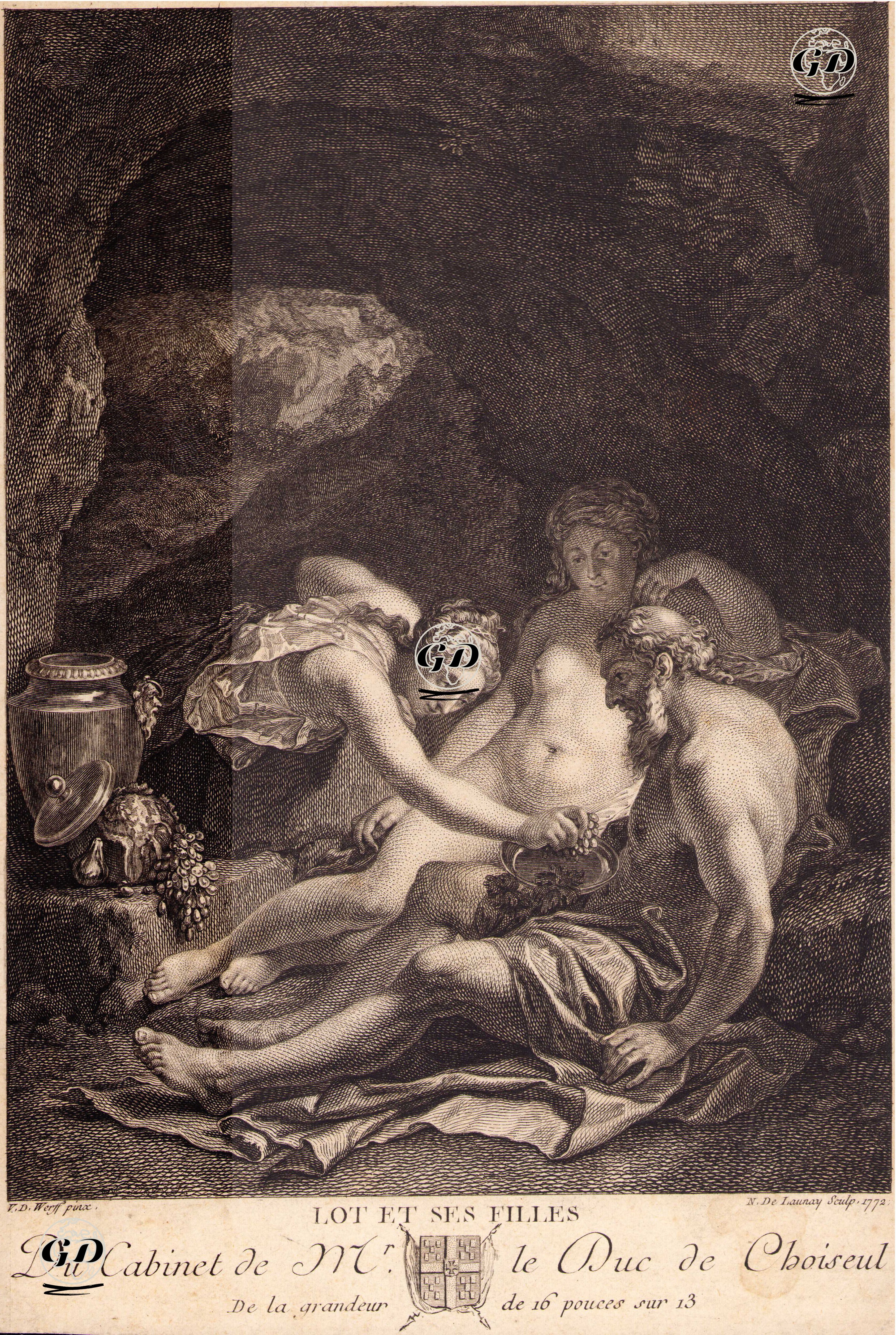 Lot Et Ses Filles - Adriaen Van Der Werff (1659-1722) - 1772