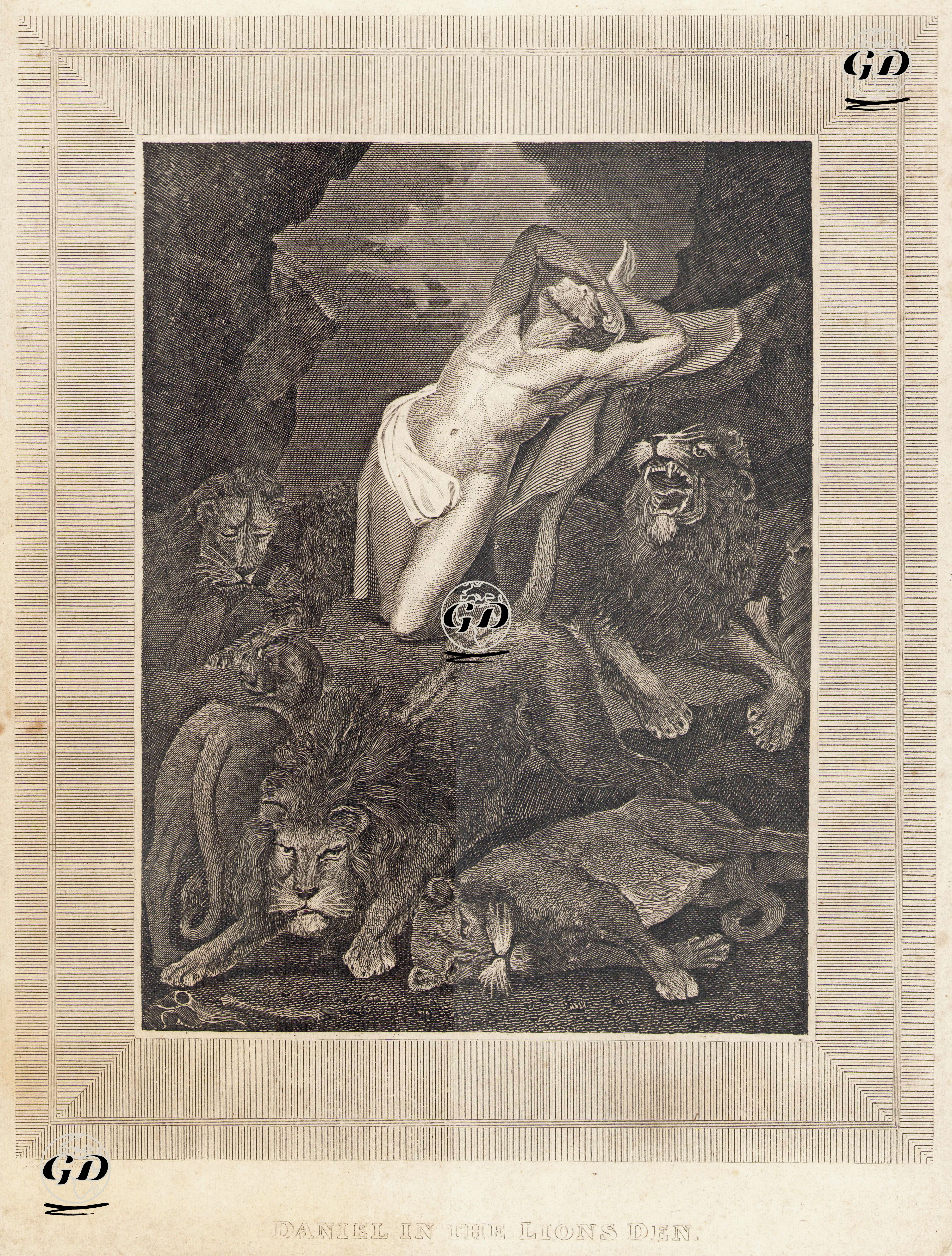 Daniel in The Lions Den -  - 1860's