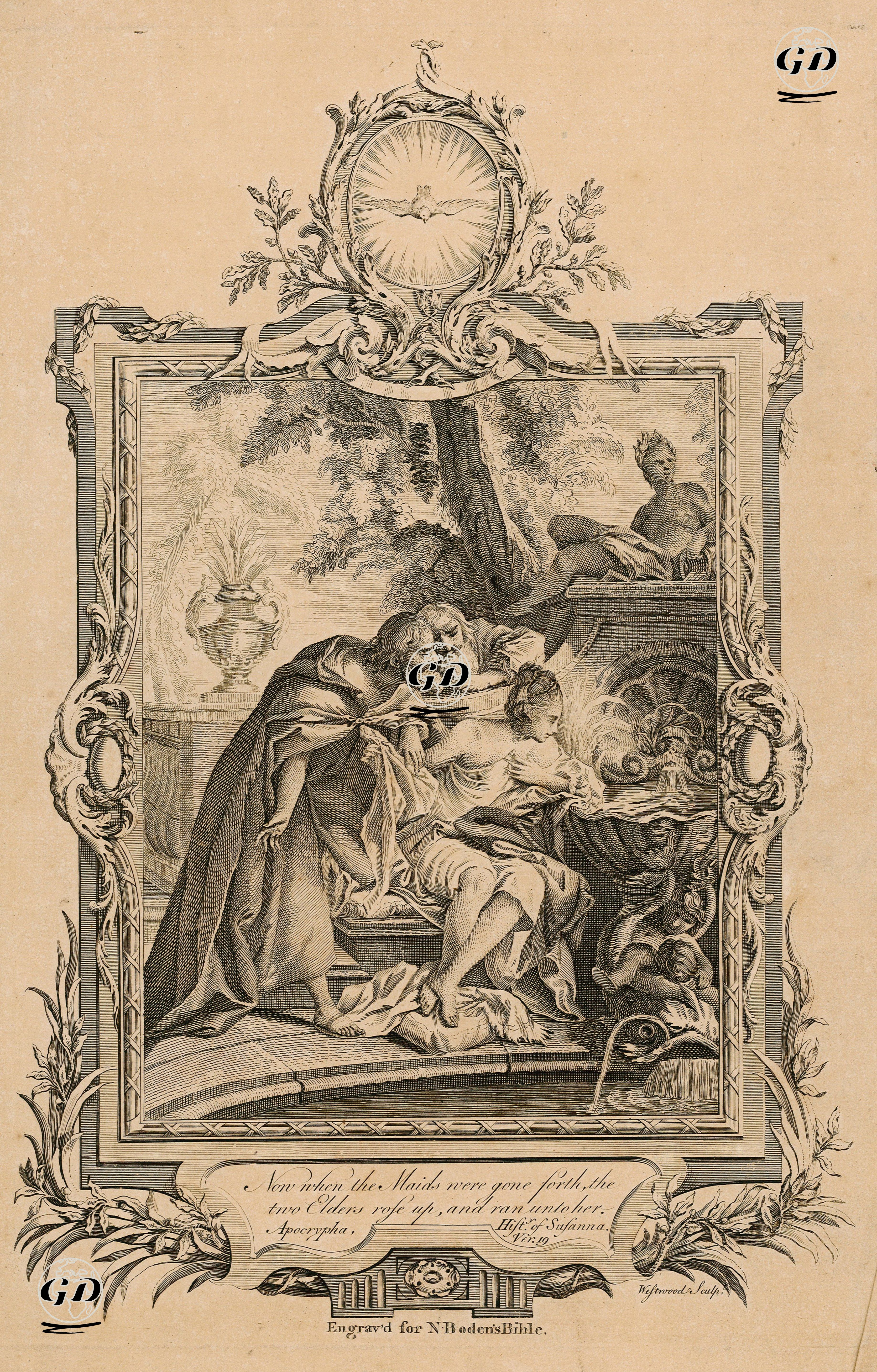 Susanna Ve Yaşlılar, Susanna Tarihi, Verse (Ayet) 19. -  - 1769