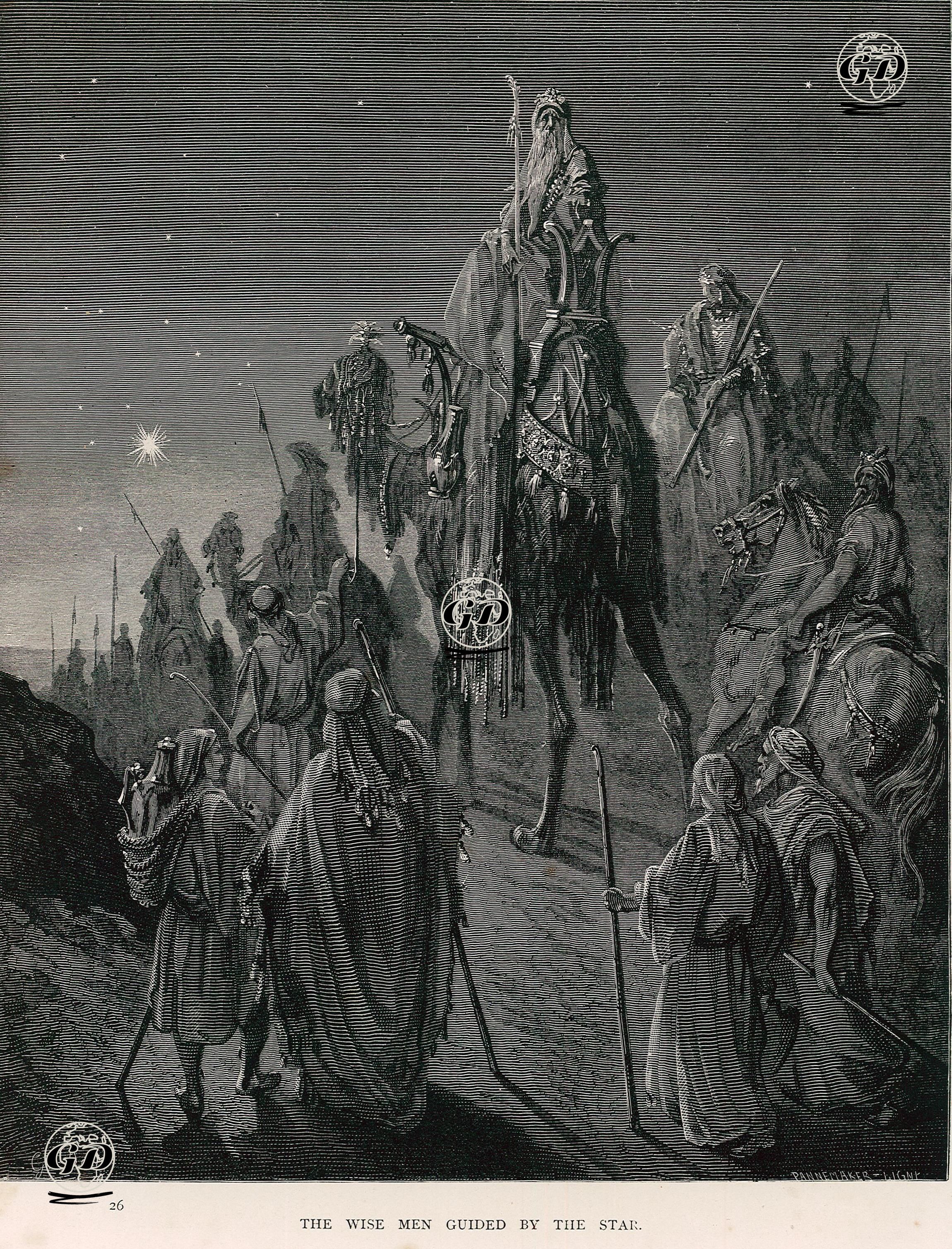 The Wise Men Guided By The Star - Gustave Dore (1832-1883) - 1860's