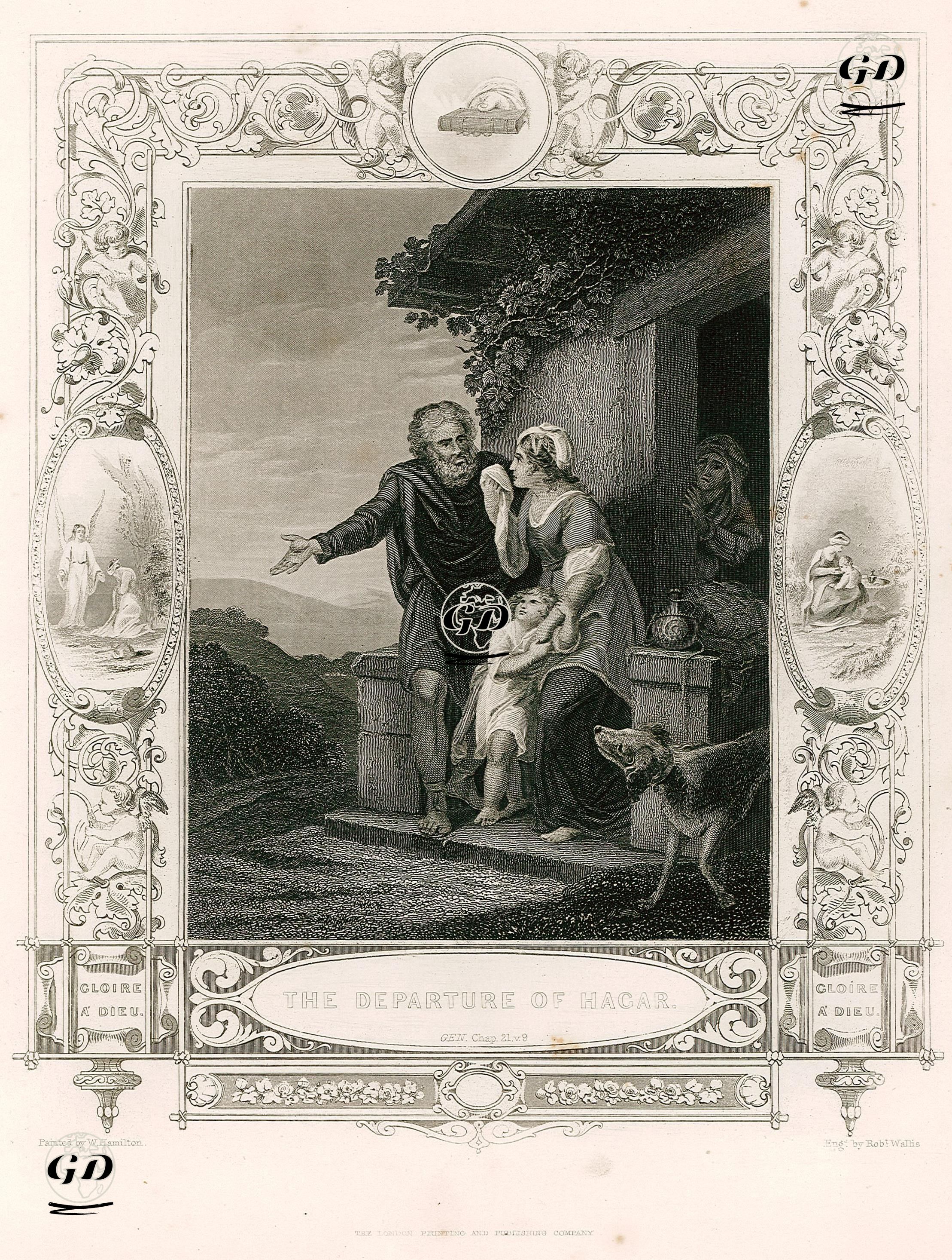 The Departure Of Hagar, Gen. Chap. 21. V. 9. - William Hamilton (1751-1801) - 1830's