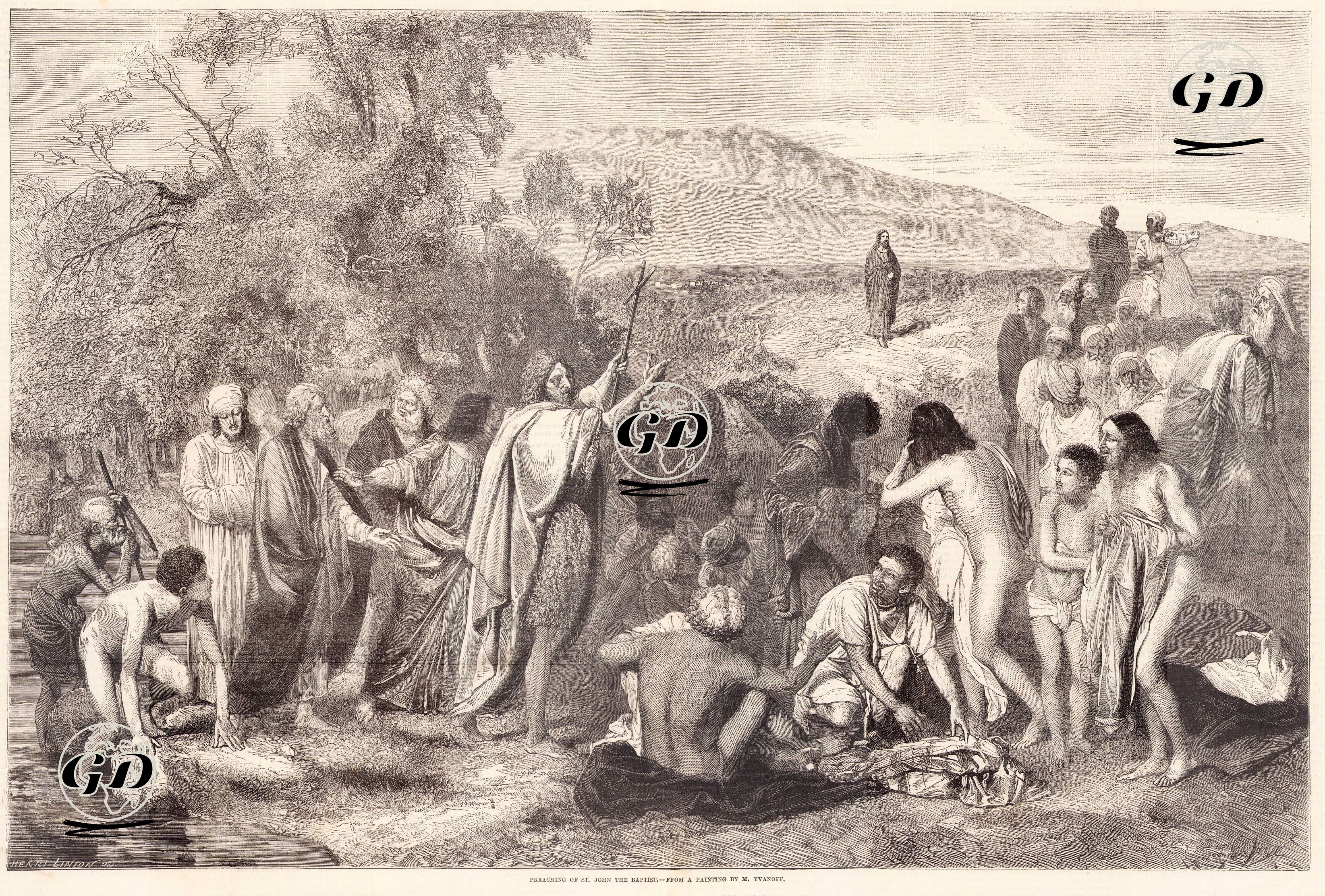 Hazreti Yahya'nın Vaaz Vermesi  - M.Yvanoff - 1863