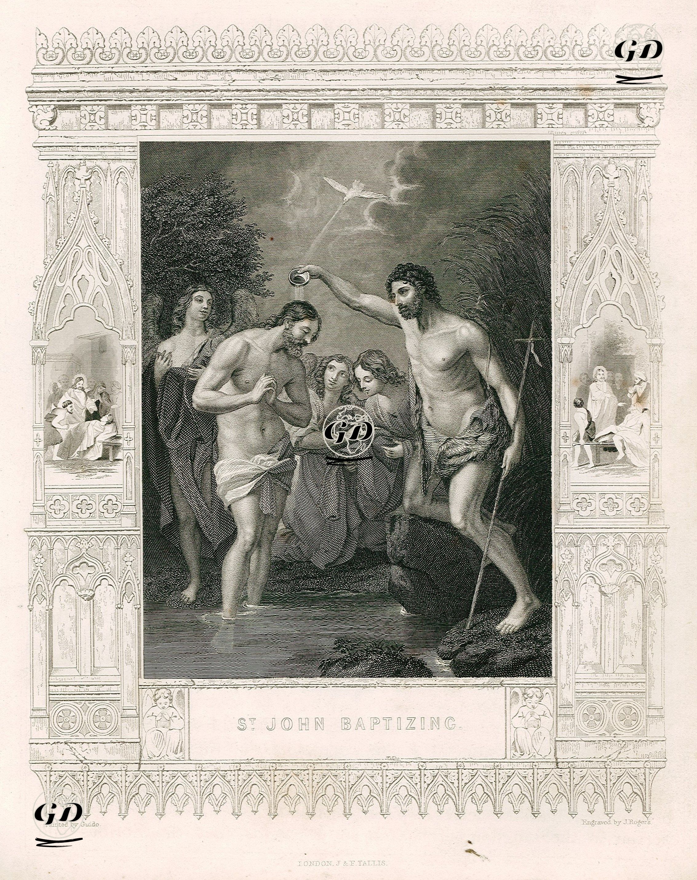 Hazreti Yahya'nın Hazreti İsa'yı Vaftiz Etmesi - Guido Reni(1575-1642) - 1845