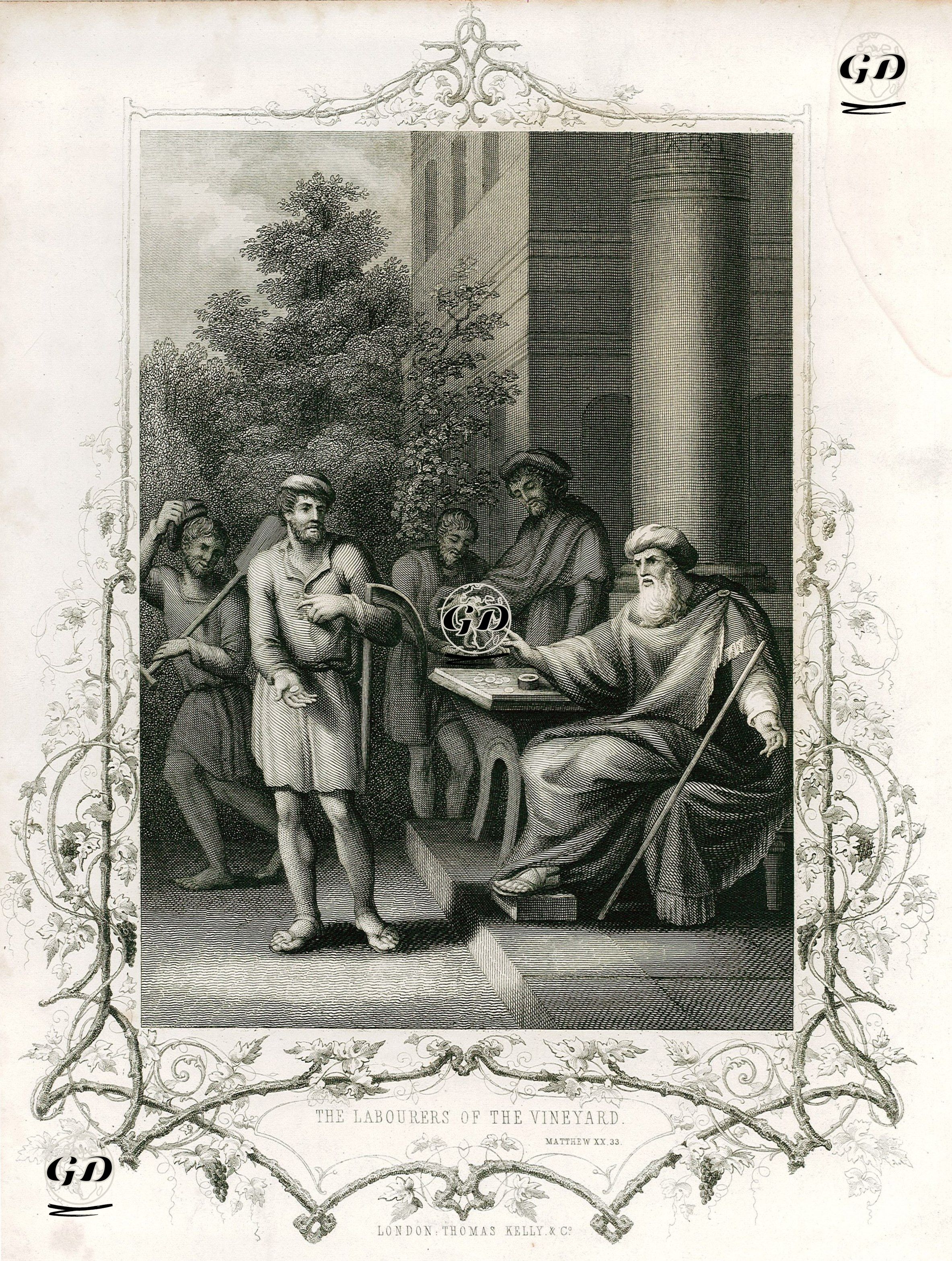 The Labourers Of The Vineyard, Matthew XX. 33. -  - 1820's
