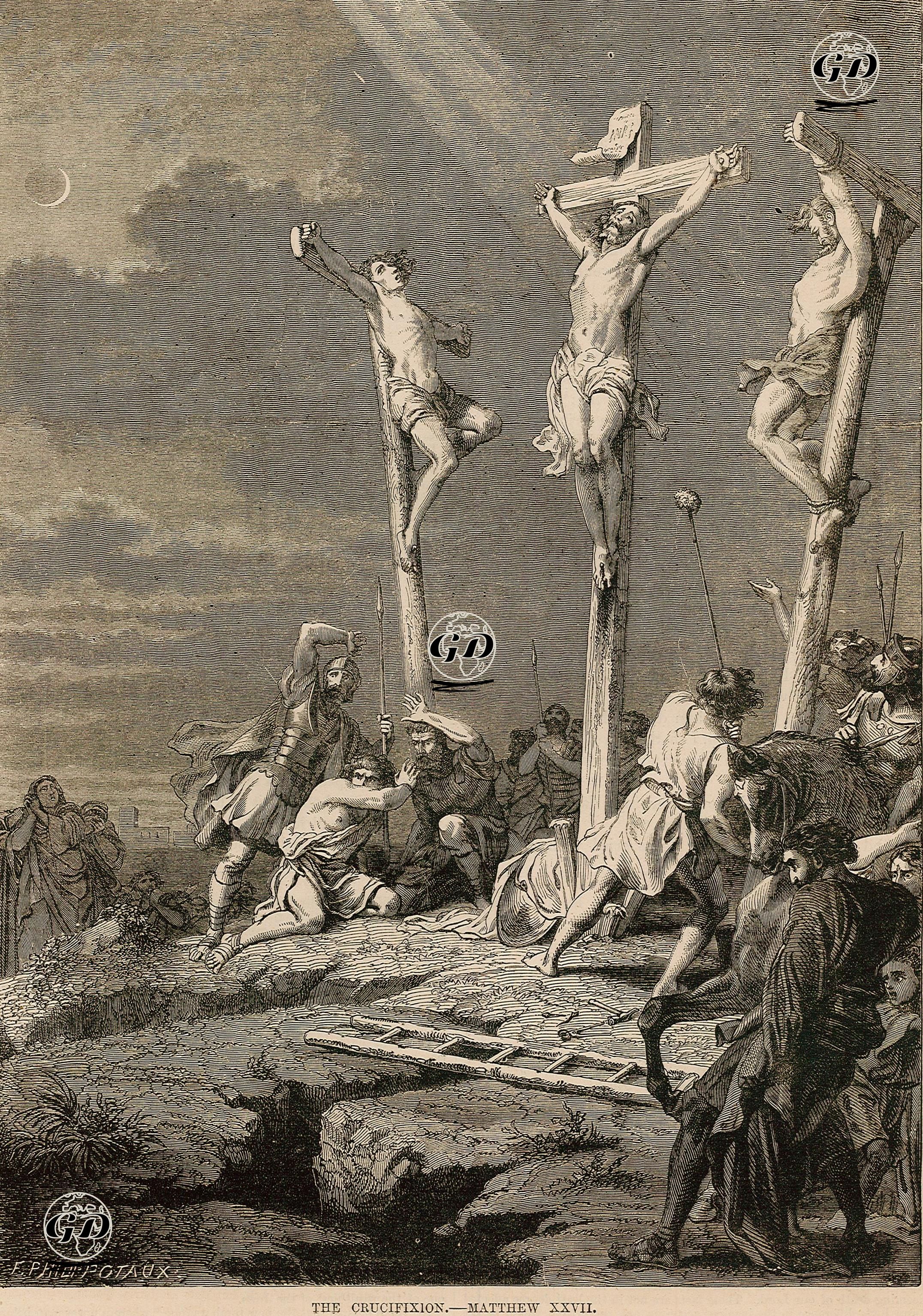 Hazreti İsanın Çarmıha Gerilmesi, Matthew (Matta), Chapter (Bölüm) 27. -  - 1860's