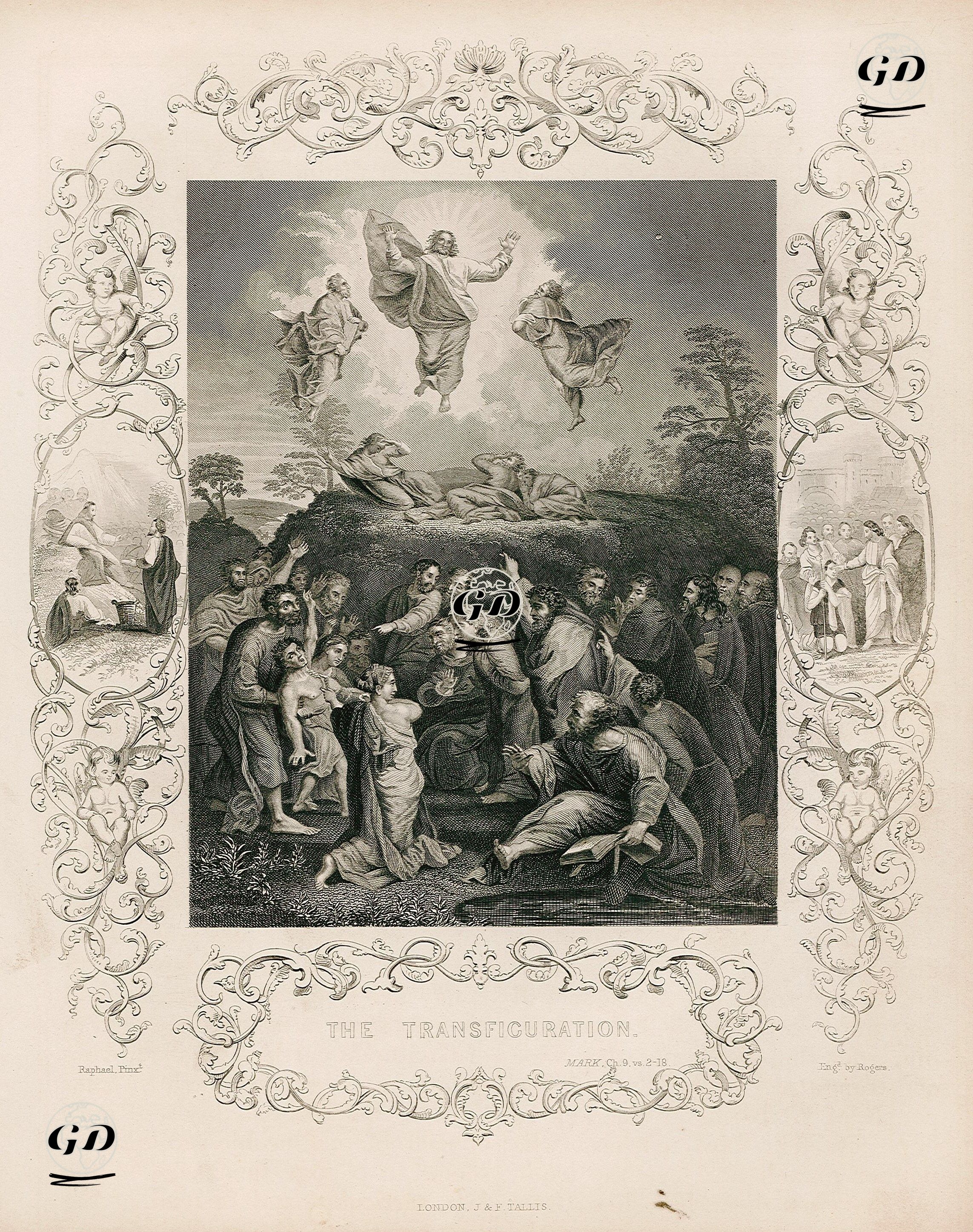 Hazreti İsa'nın Başkalaşımı, Mark (Markos), Chapter (Bölüm) 9. Verse (Ayet) 2.-18. - Raphael (1483-1520) - 1845