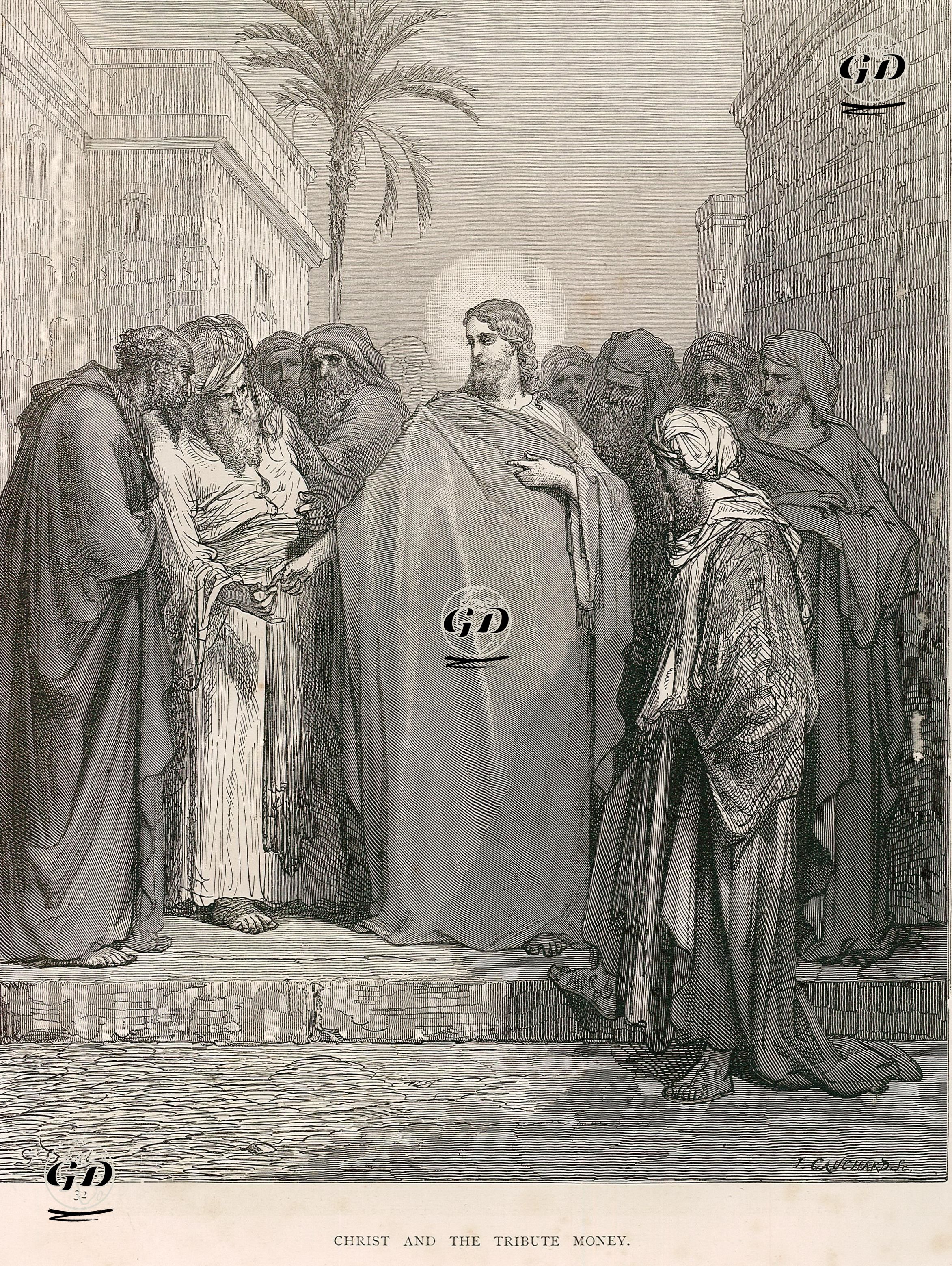 Hazreti İsa Ve Vergi Parası - Gustave Dore (1832-1883) - 1860's