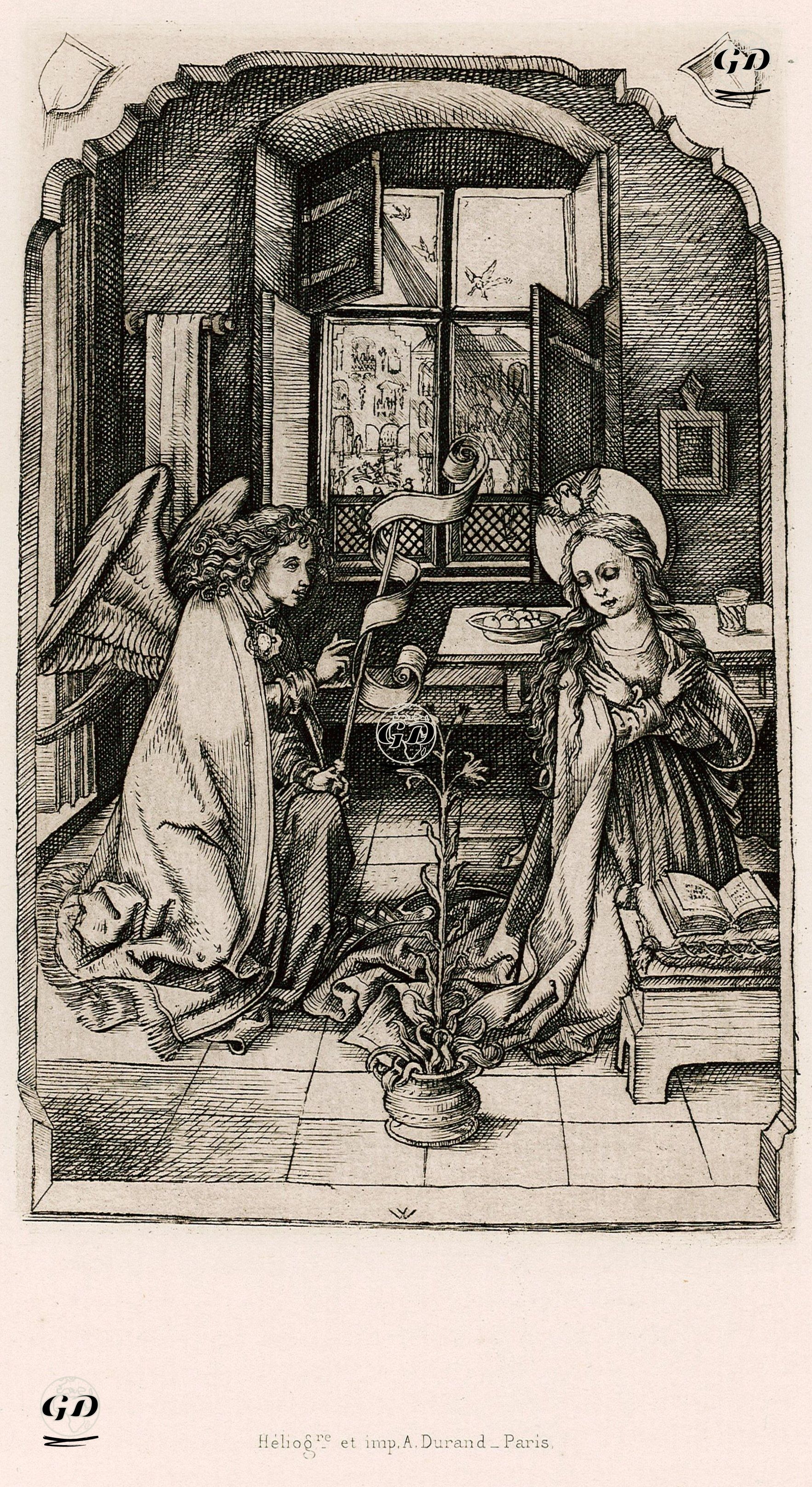 The Annunciation to Virgin Mary (The Virgin Mary Visited by the Angel Gabriel) -  - 1870
