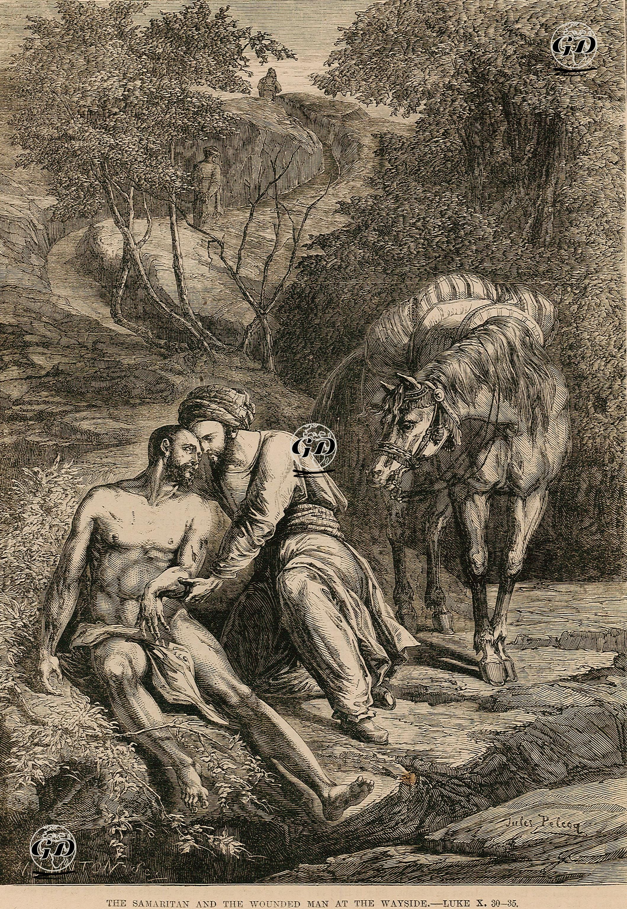 The Samaritan And The Wounded Man At The Wayside, S.Luke, X. 30.-35. -  - 1860's