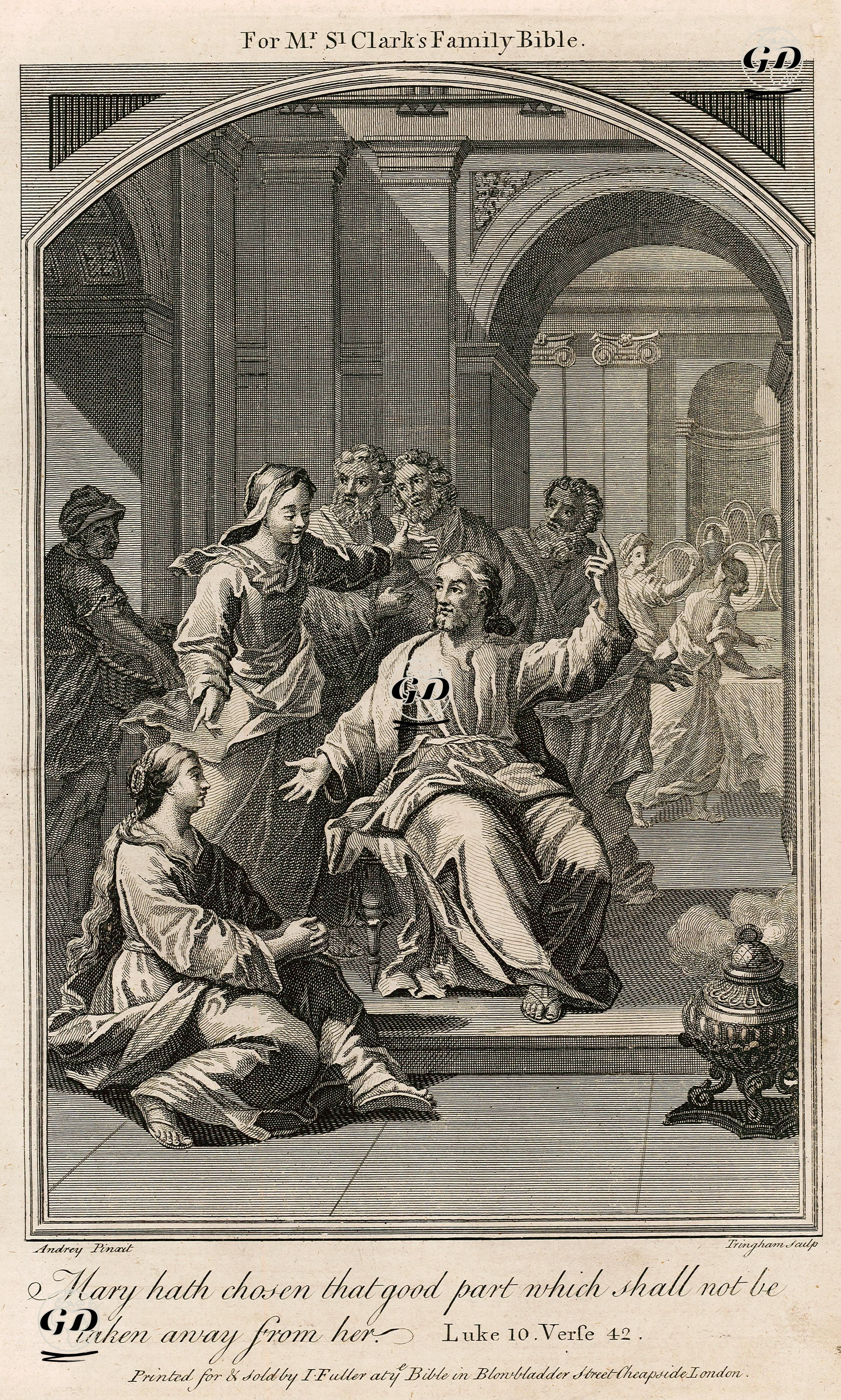 Mary Hath Chosen That Good Part Which Shall Not Be Taken Away From Her, Luke 10. Verse 42. - Andrey - 1750's