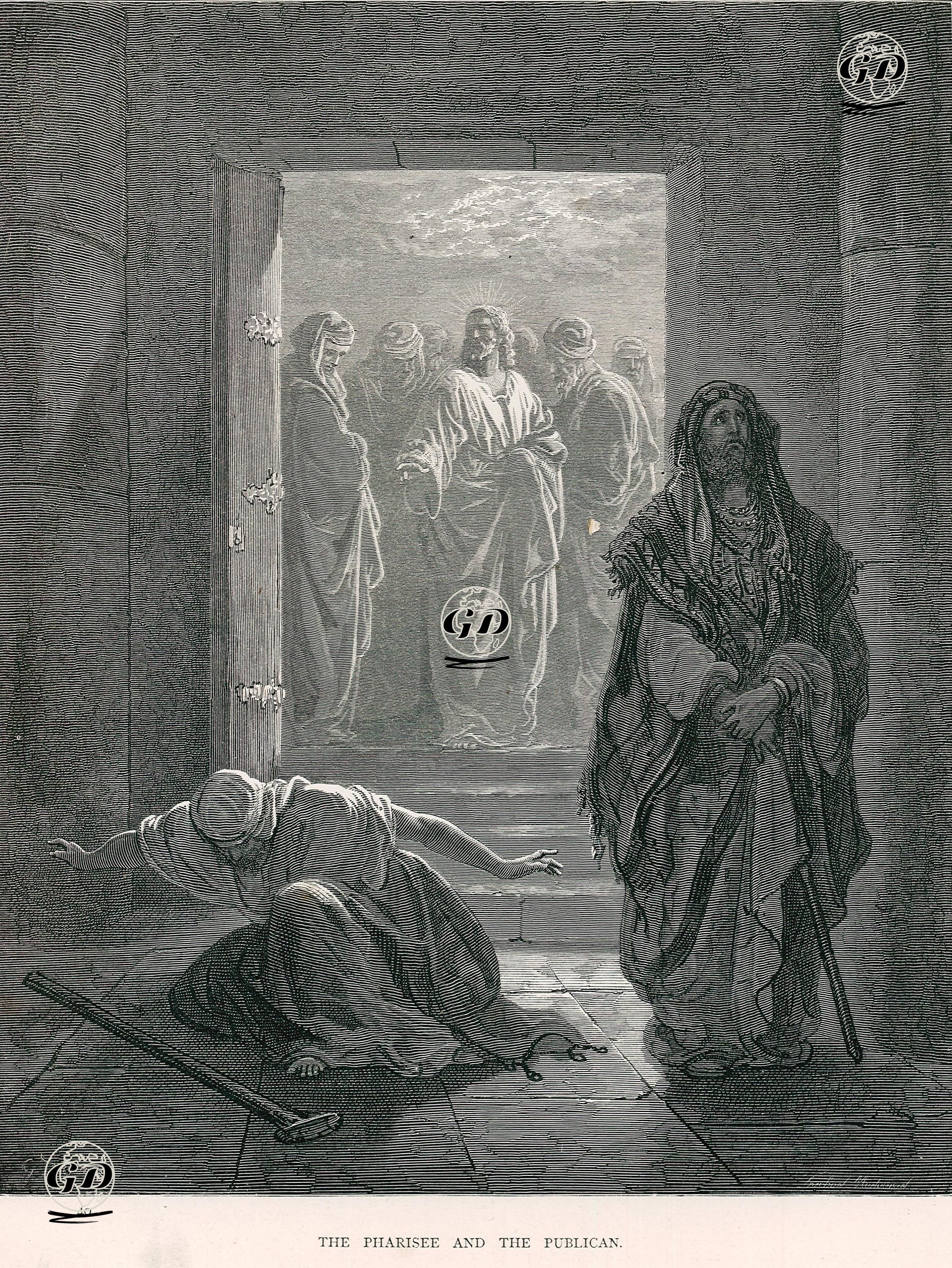 The Pharisee And The Publican - Gustave Dore (1832-1883) - 1860's