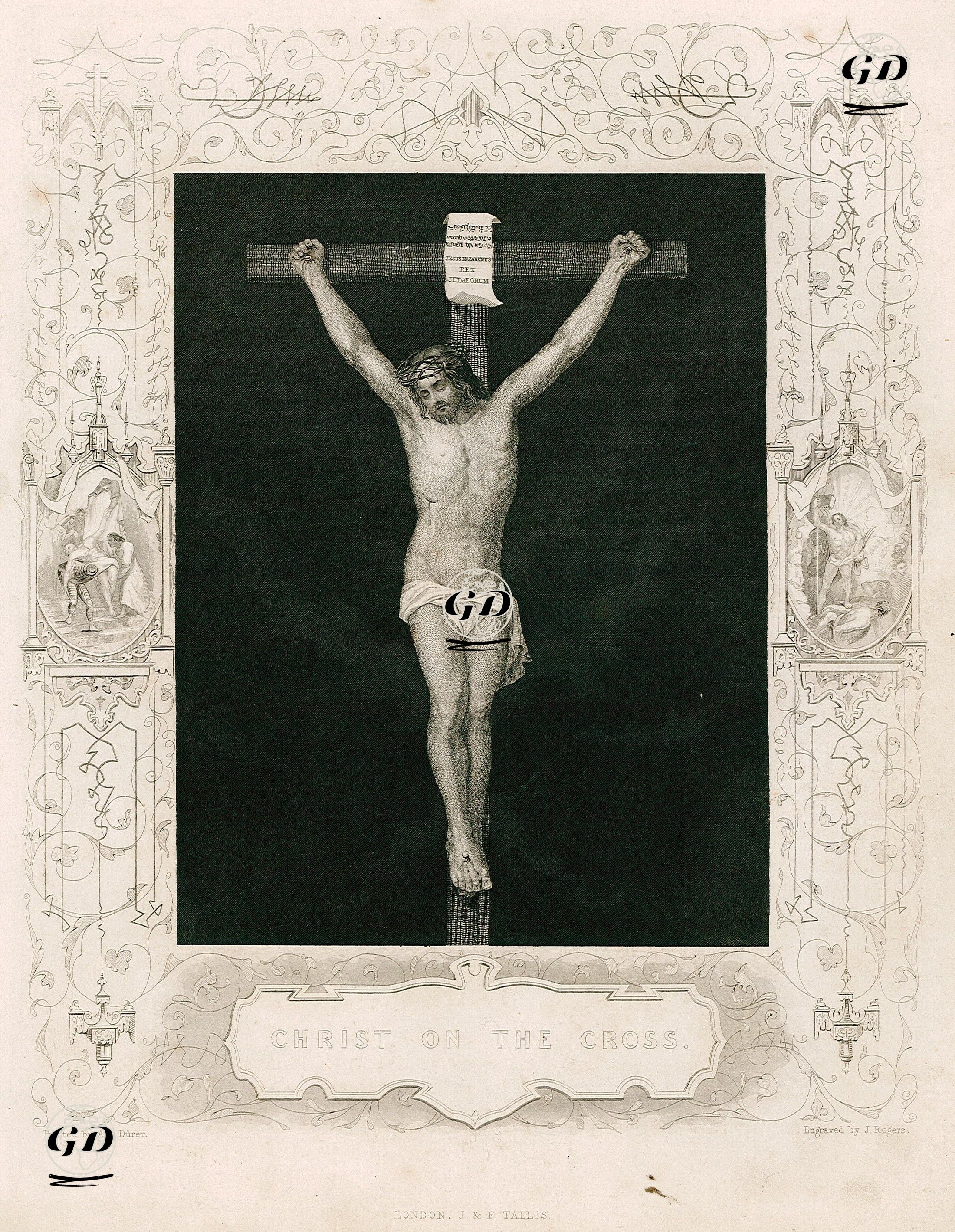 Çarmıha Çivilenmiş Hazreti İsa - Albrecht Dürer (1471-1528) - 1845