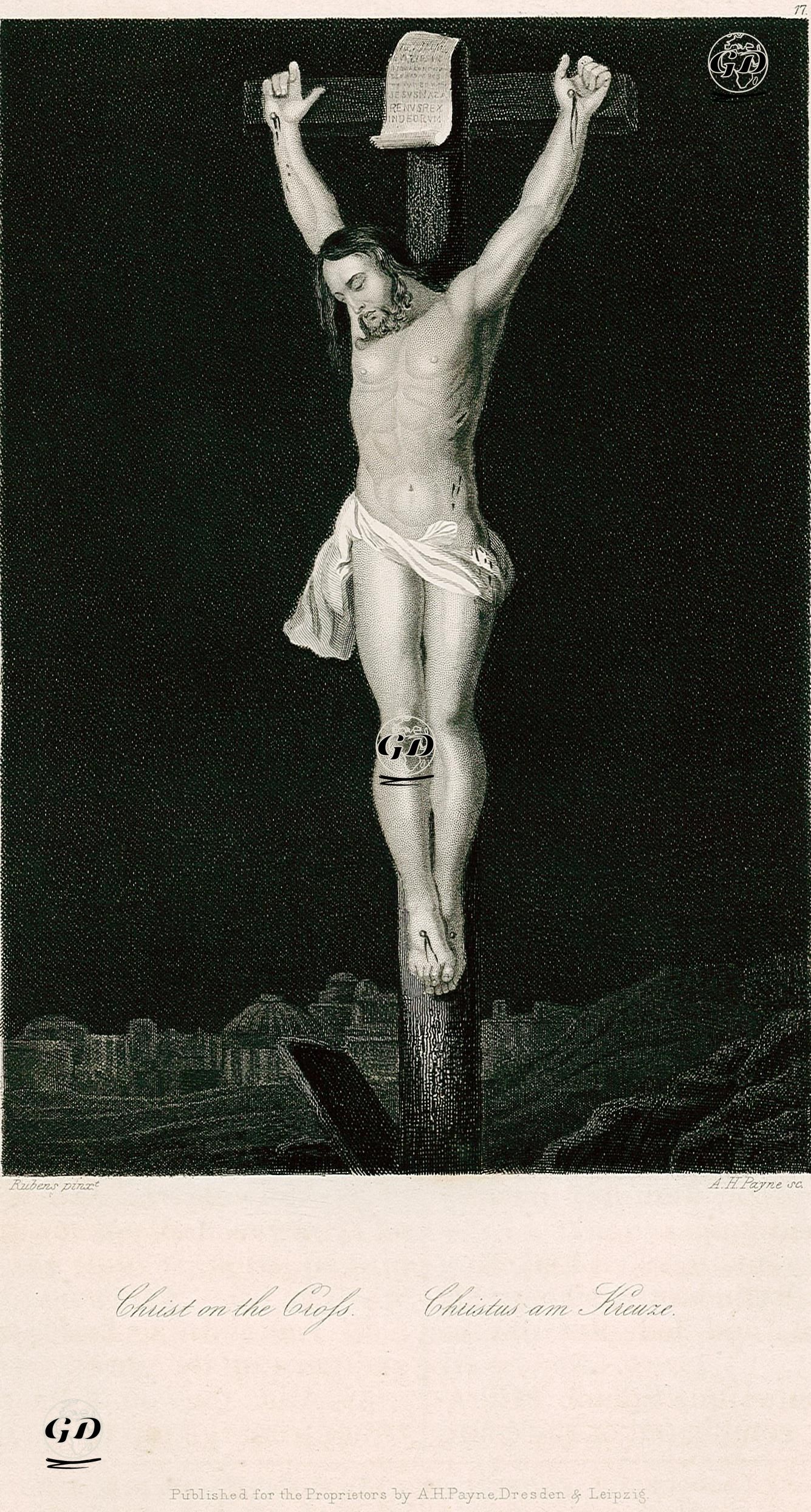 Çarmıha Çivilenmiş Hazreti İsa - Peter Paul Rubens(1577-1640) - 1850's