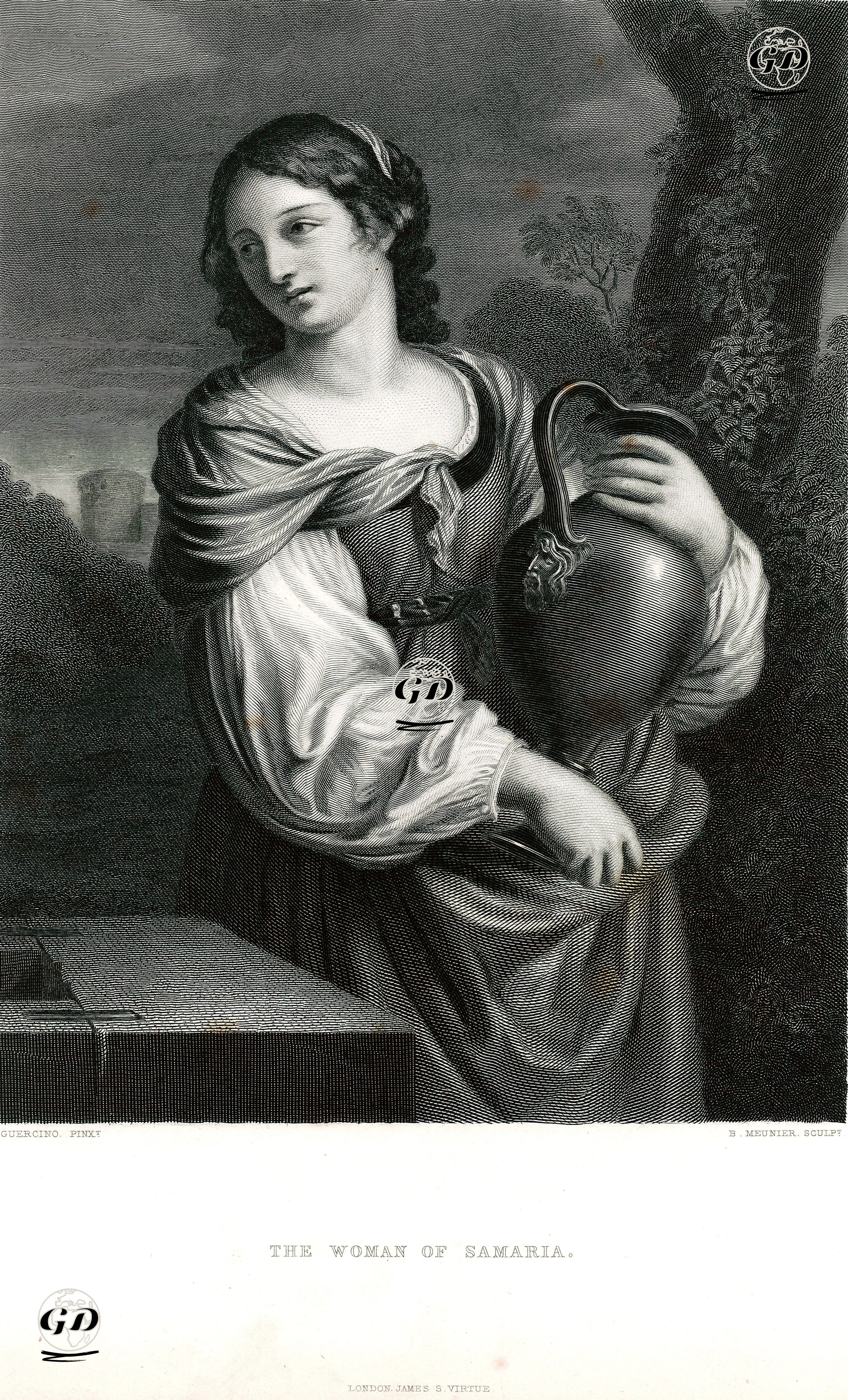 Samaryalı Kadın - Guercino (Giovanni Francesco Barbieri) (1591-1666) - 1859