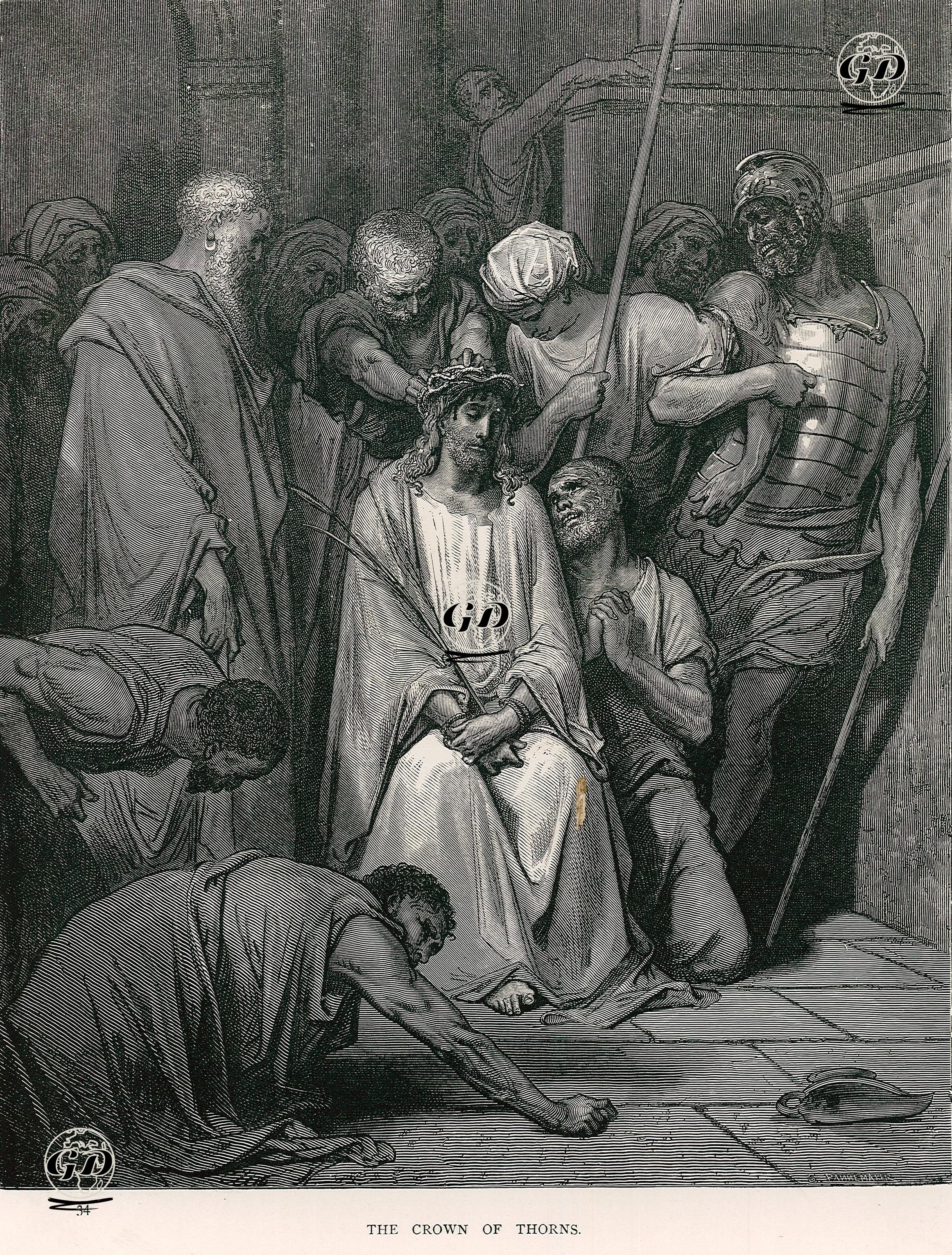 Hazreti İsa'ya Dikenli Taç Takılması - Gustave Dore (1832-1883) - 1860's