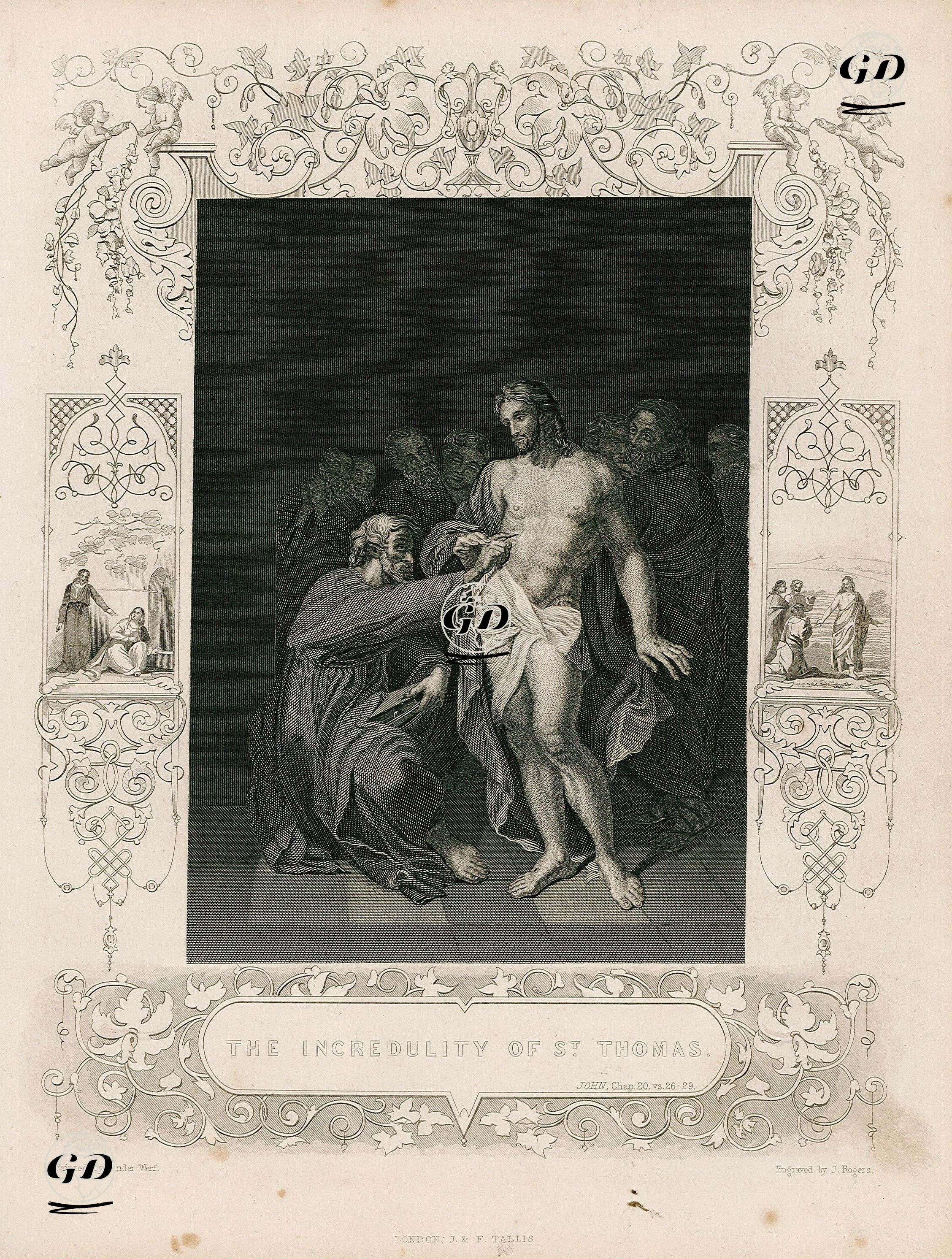 The incredulity Of St.Thomas, John Chap. 20. Vs. 26.-29. - Adriaen Van Der Werff (1659-1722) - 1845