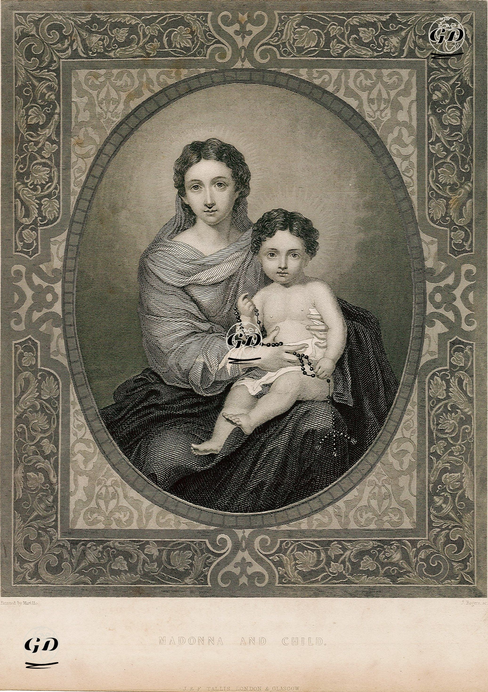 Madonna And Child - Bartolome Esteban Morillo (1617-1682) - 1845