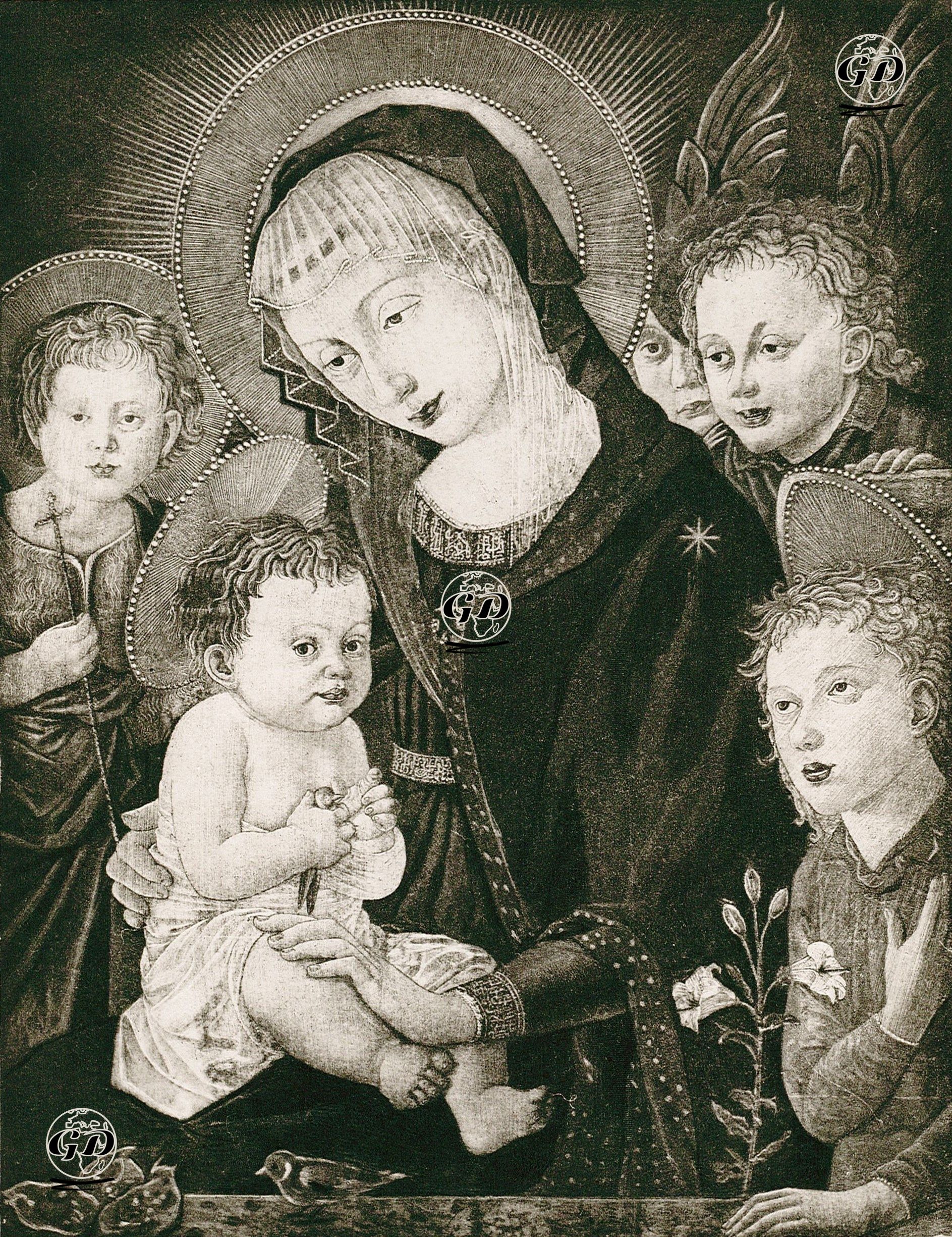 Meleklerle Beraber Madonna Ve Çocuk -  - 1880's