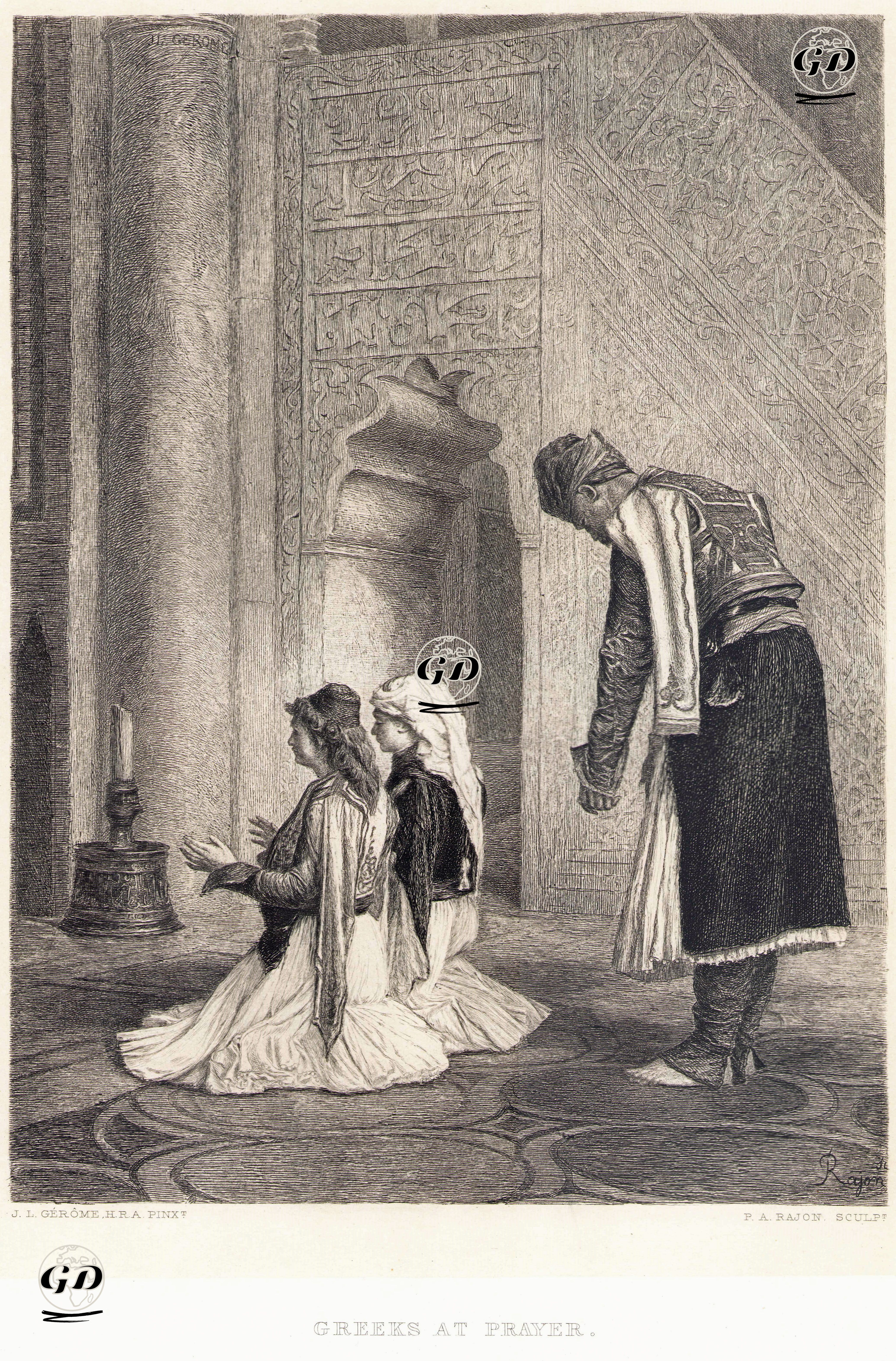 Namaz Kılan Yunanlılar - Jean Leon Gerome (1824-1904) - 1880