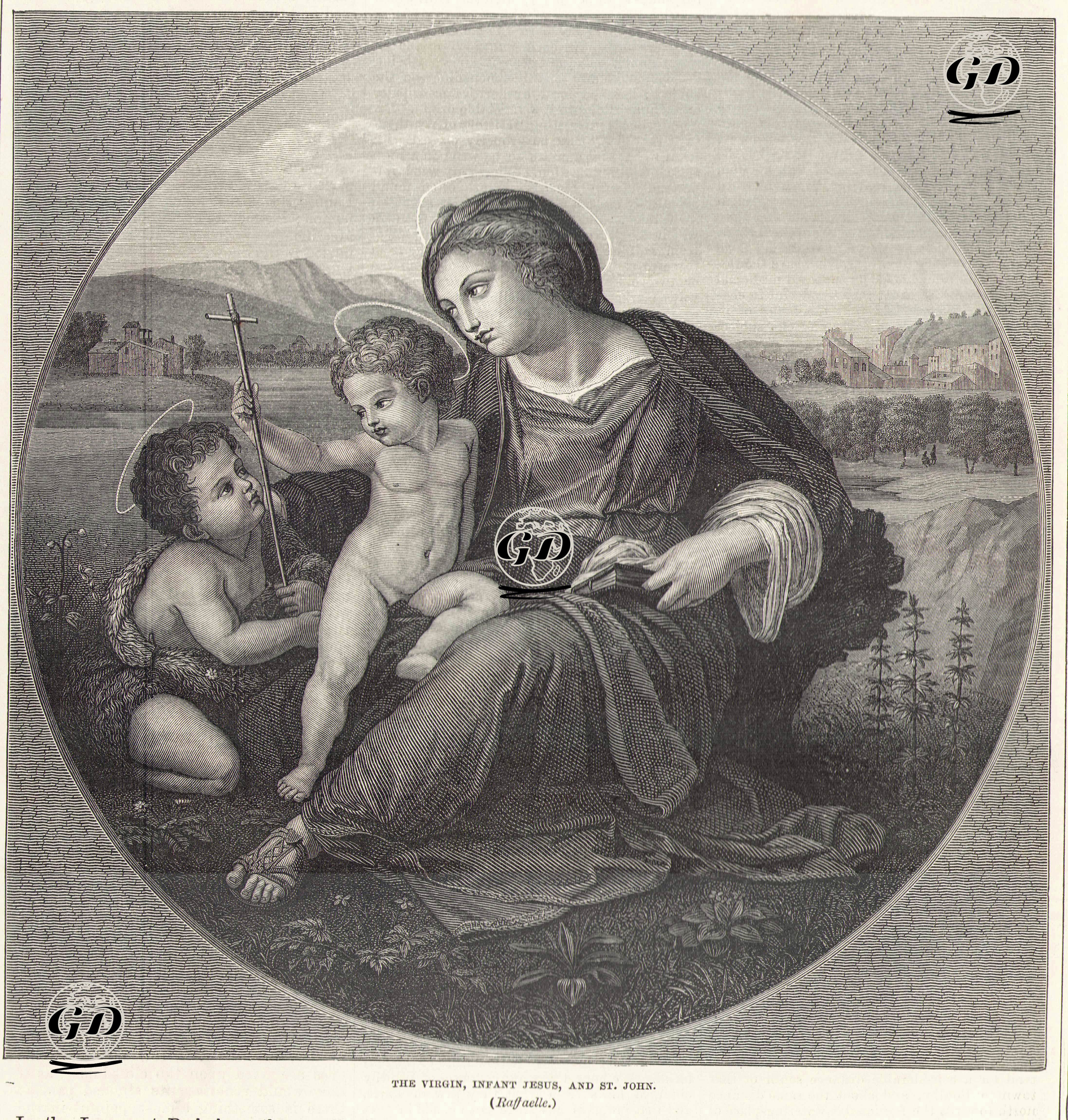 Hazreti Meryem, Çocuk İsa Ve Çocuk Havari Yuhanna - Raphael (1483-1520) - 1868