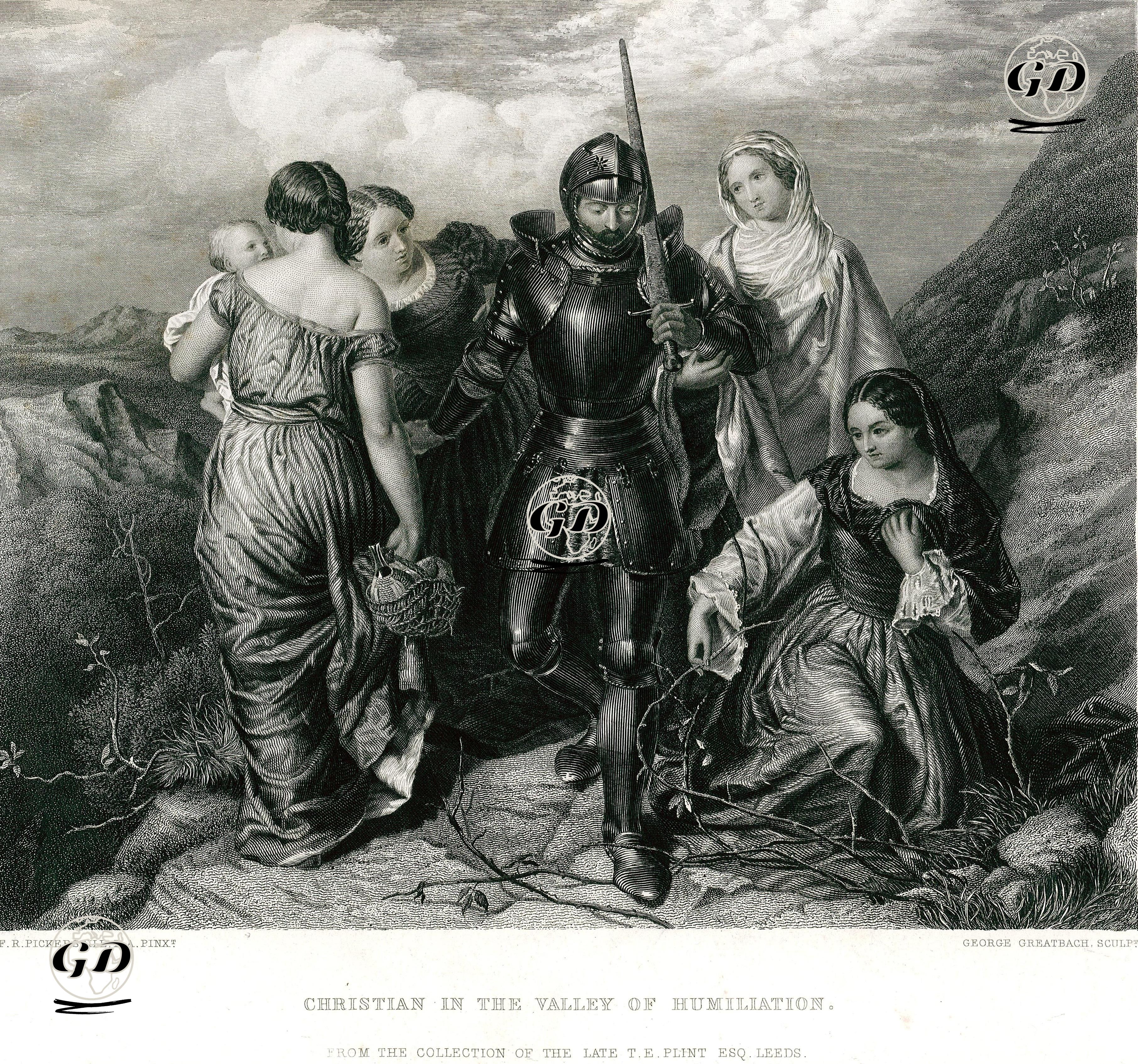 Christian In The Valley Of Humiliation - Frederick Richard Pickersgill (1820-1900) - 1864