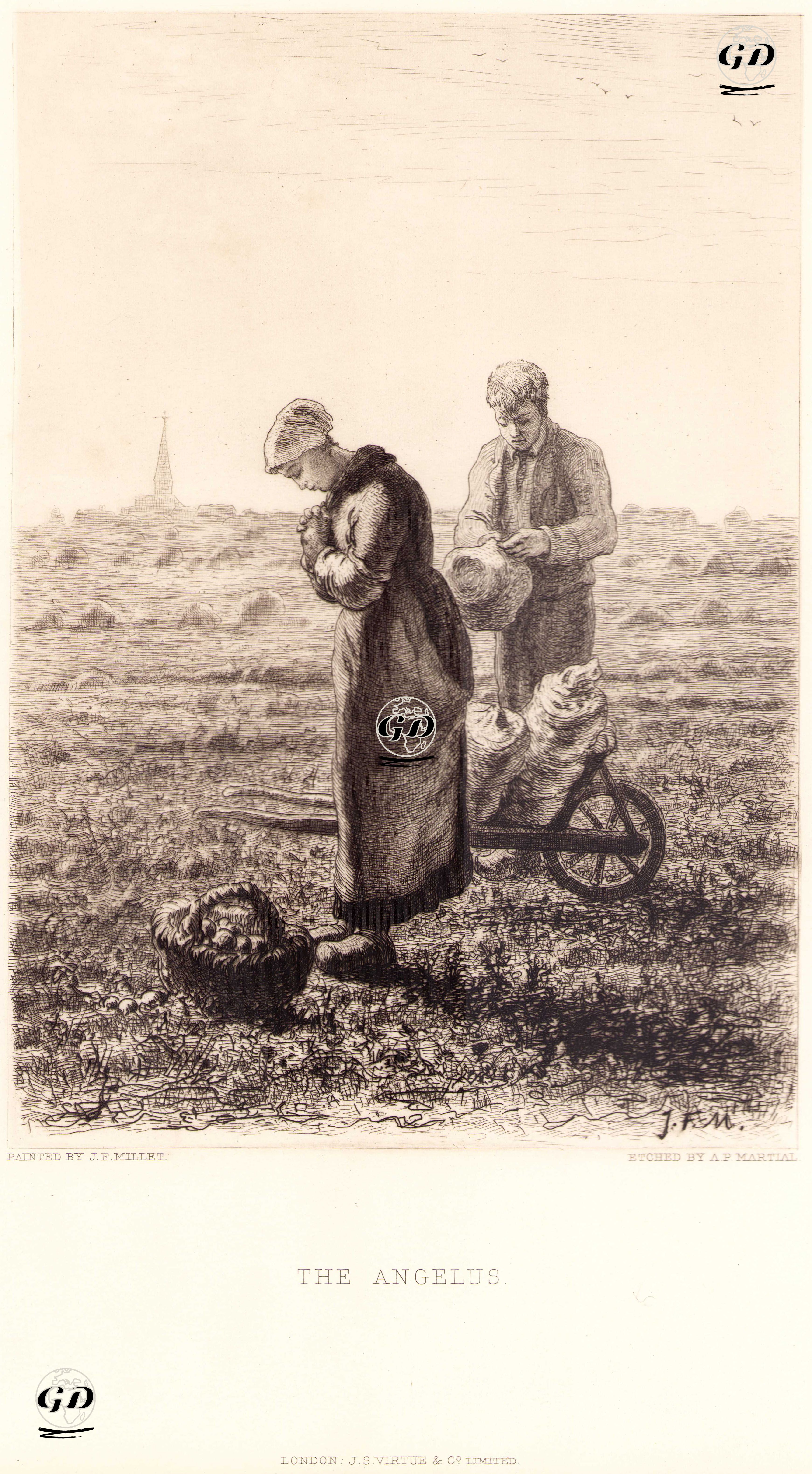 Tecessüdü Duası (Hazreti İsa'nın Vücut Bulması İçin) - Jean-François Millet(1814-1875) - 1884