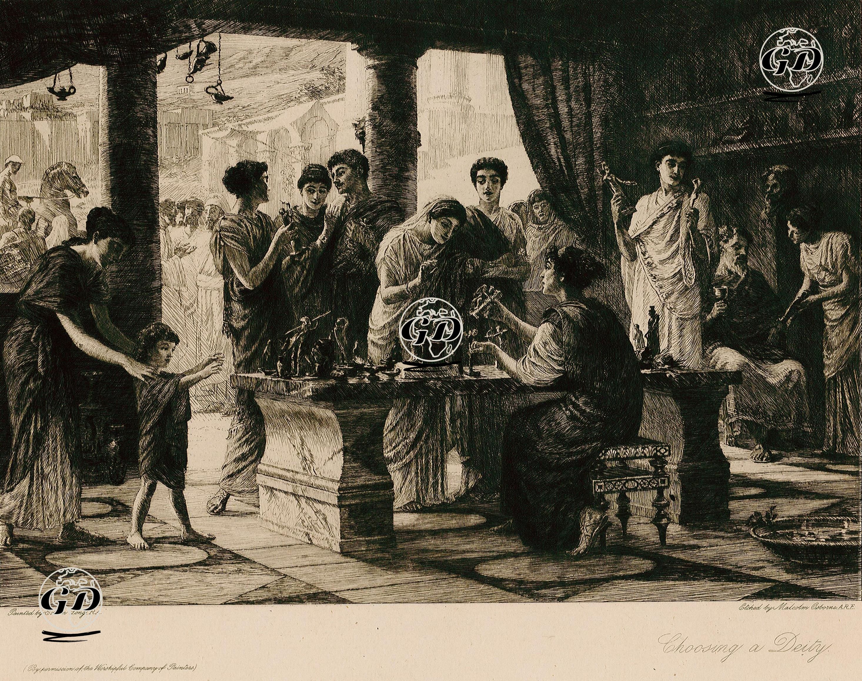 Tanrı Figürü Seçimi - Edwin Long (1829-1891) - 1890's