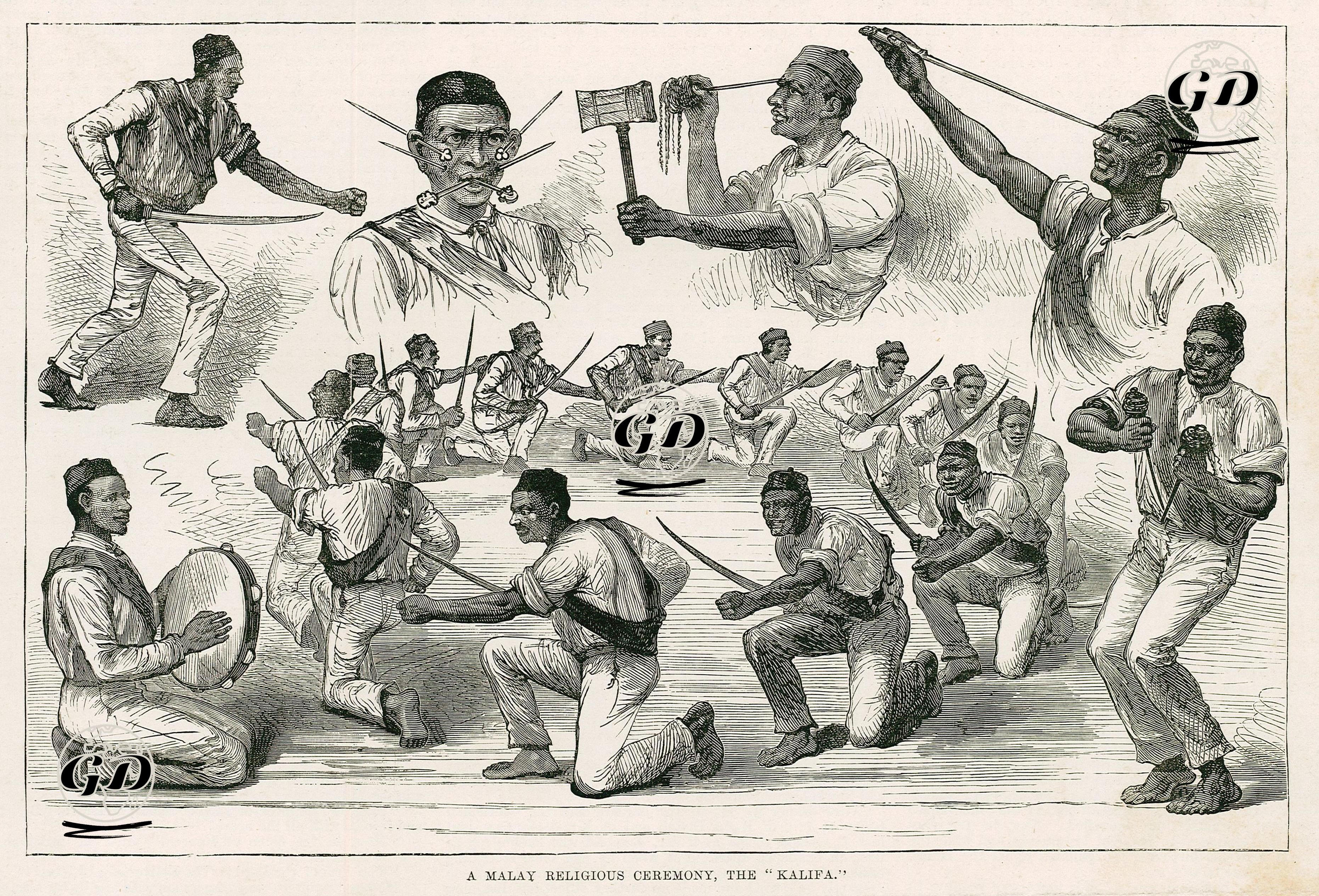 A Malay Religious Ceremony, The Kalifa -  - 1888